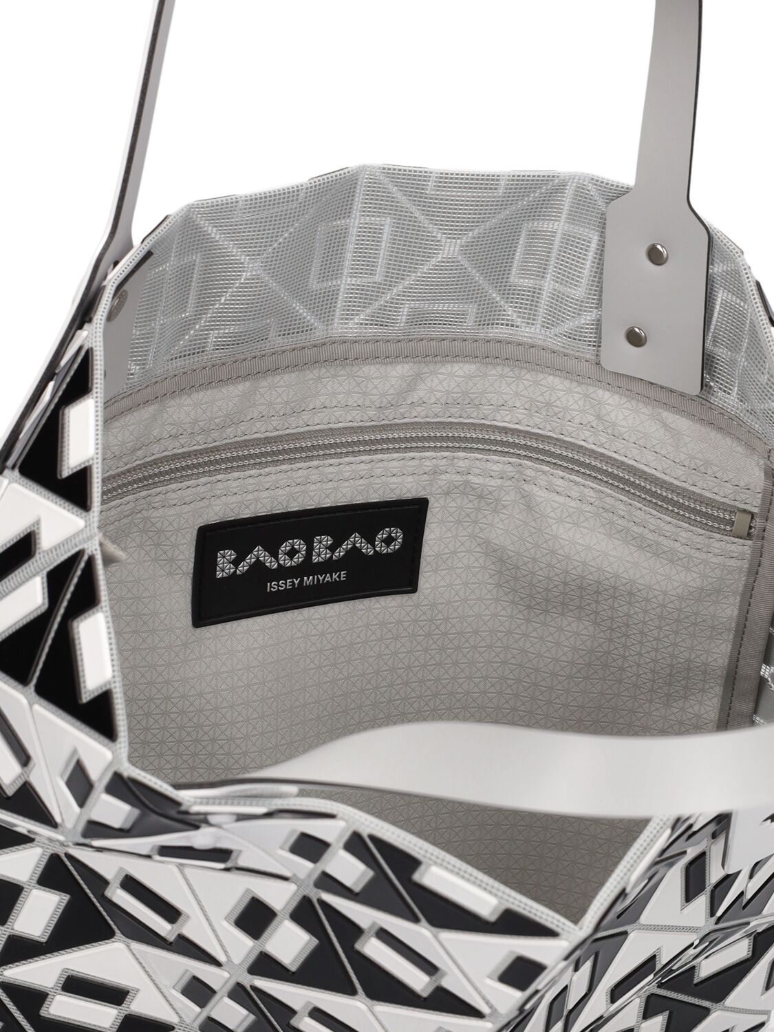 Shop Bao Bao Issey Miyake Coonect Shoulder Bag In Black,white