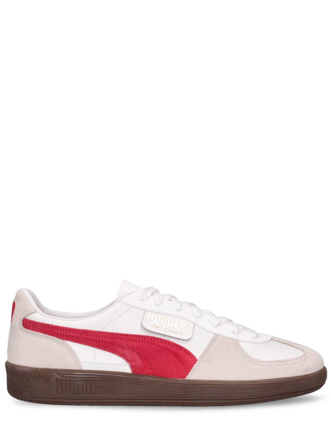 Puma Palermo Sneakers In White,club Red