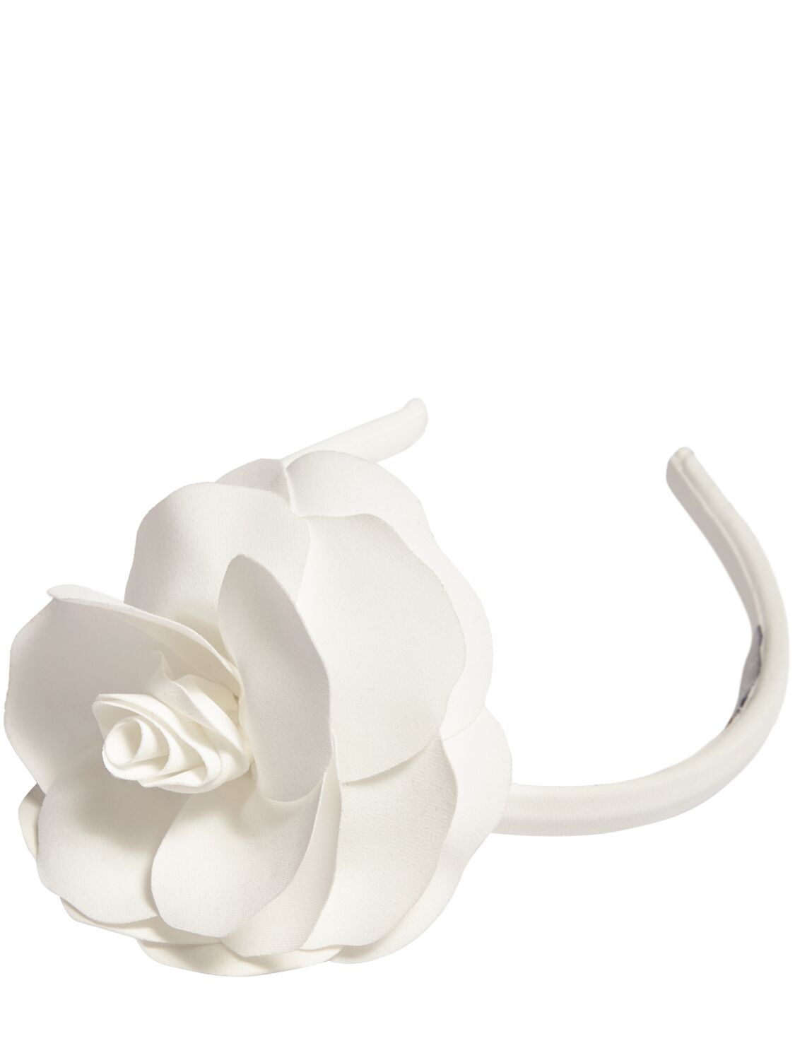 Shop Il Gufo Fabric Headband W/flower In White
