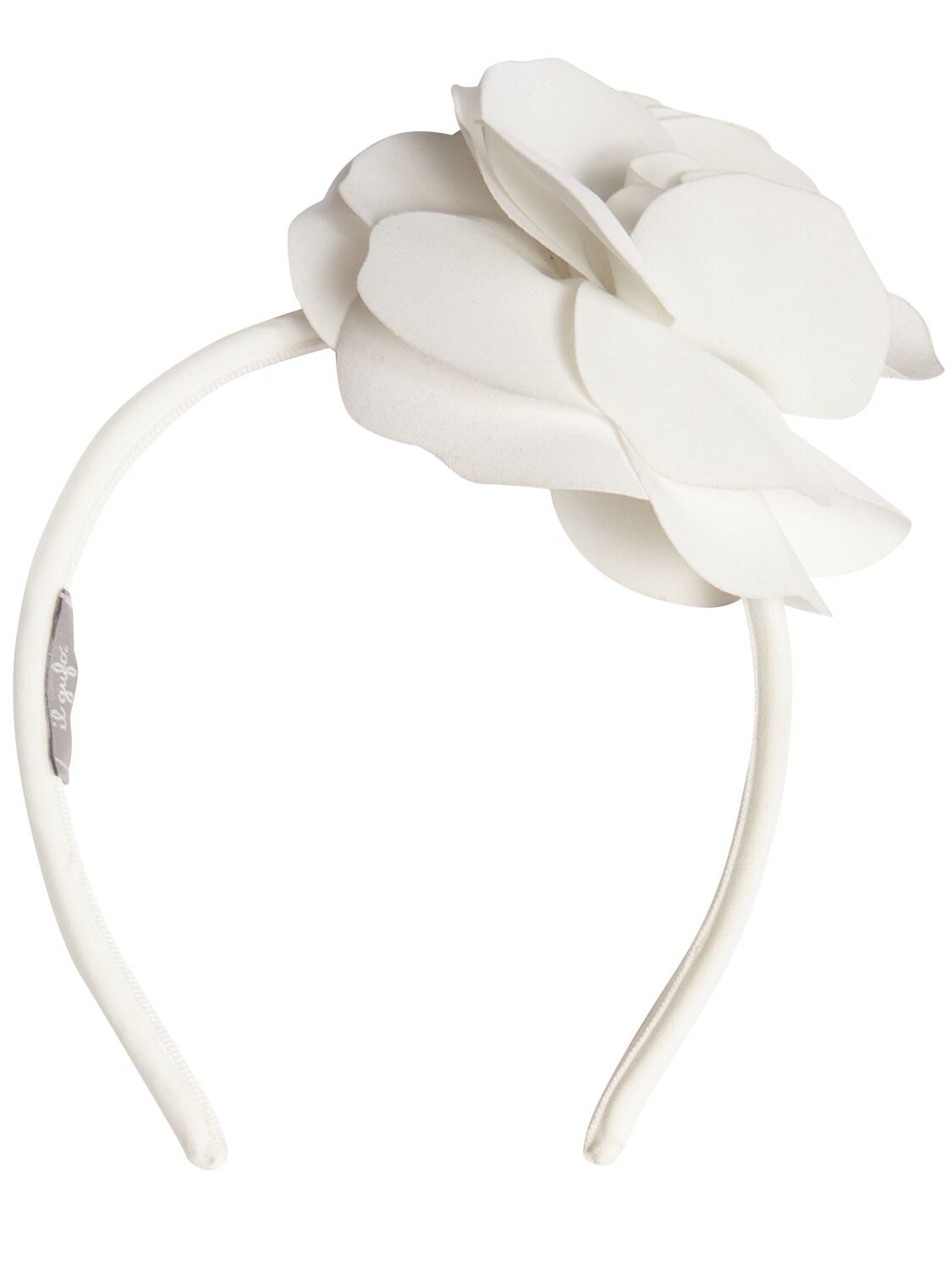 Il Gufo Kids' Fabric Headband W/flower In White
