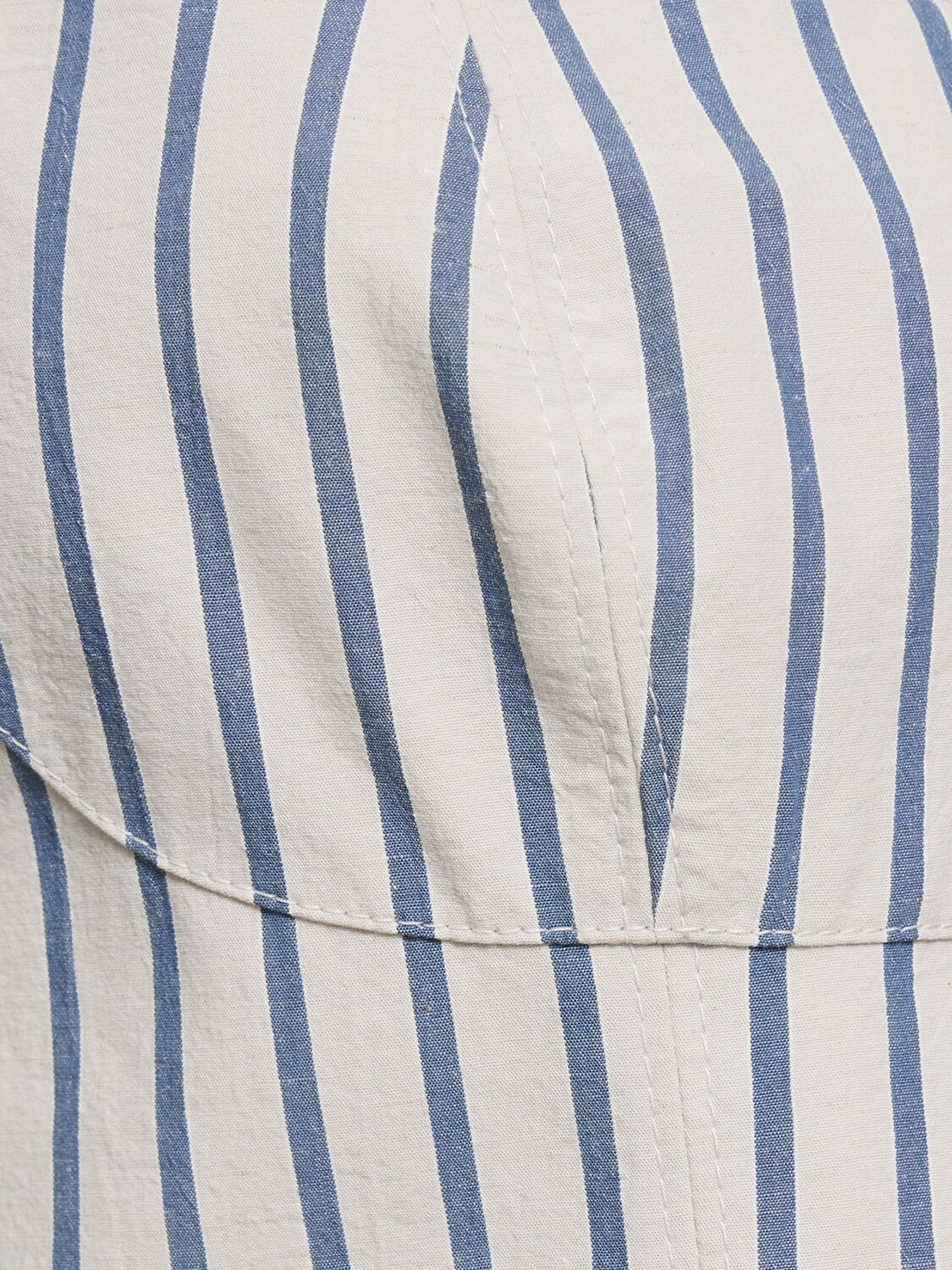 Shop Brunello Cucinelli Striped Cotton Poplin Tank Top In Blue,white