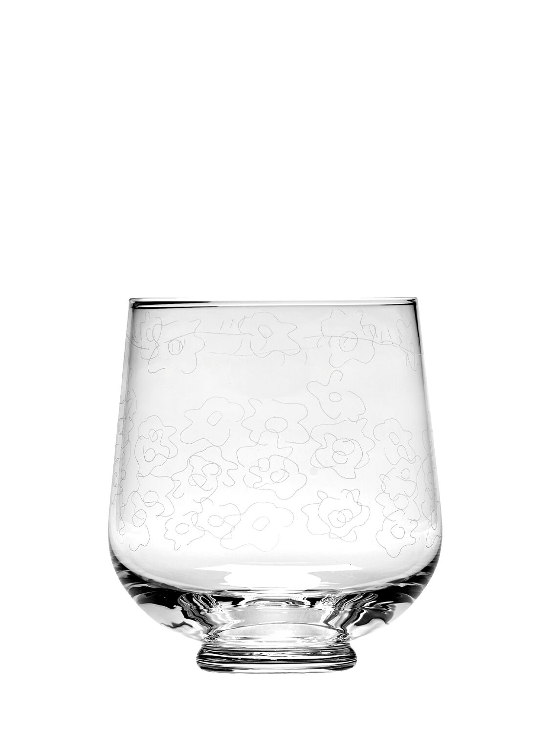 Marni By Serax Dark Viola Set Of 4 Glasses In Transparent