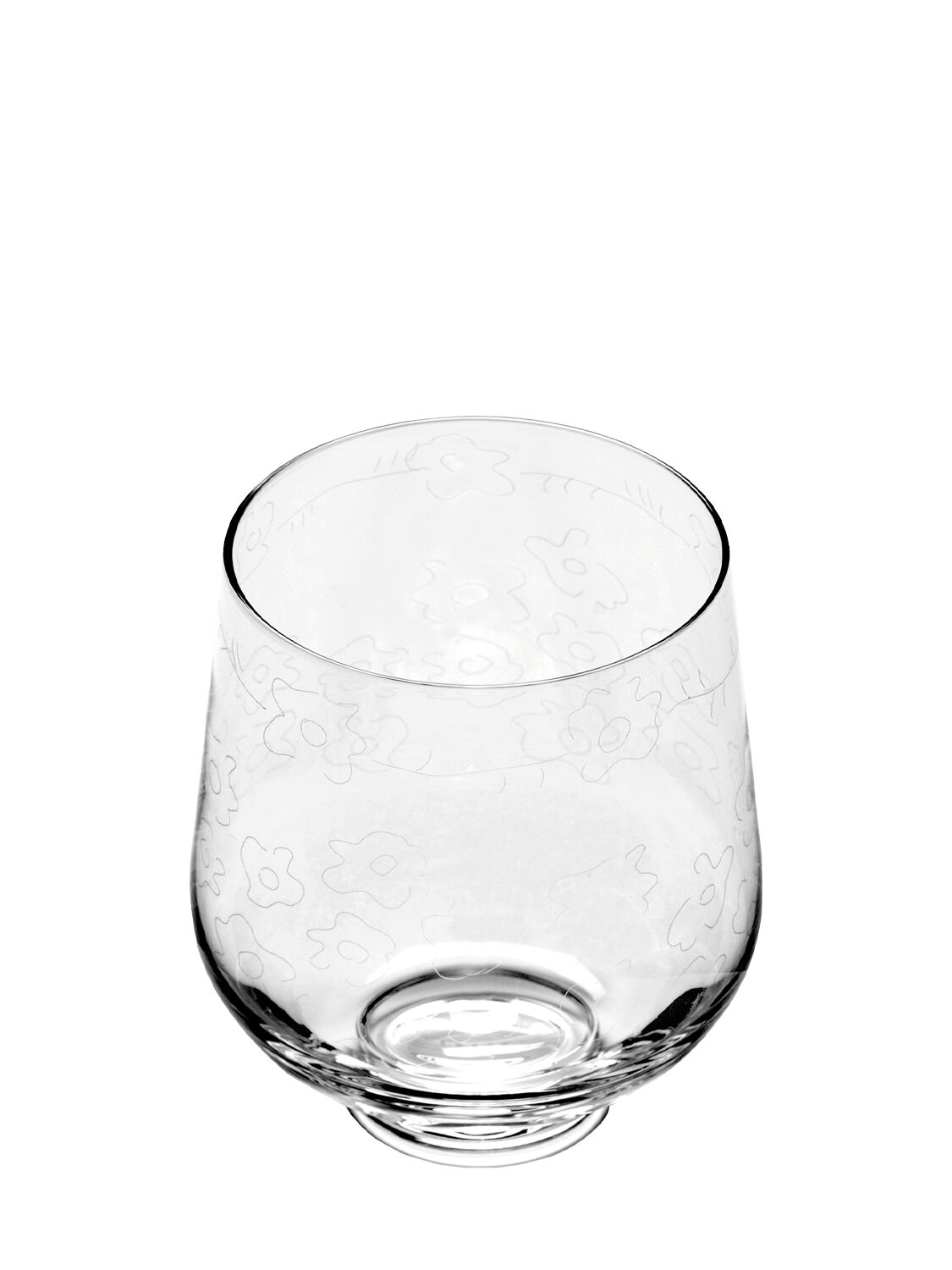 Shop Marni By Serax Dark Viola Set Of 4 Glasses In Transparent