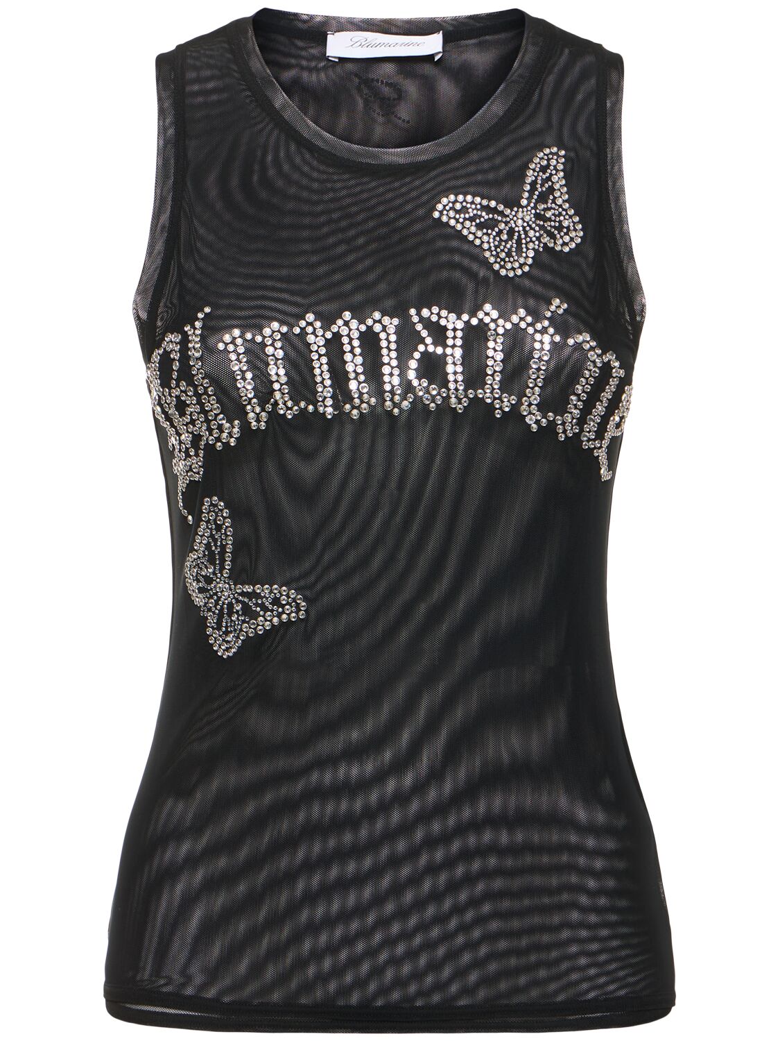 Image of Crystal Logo Tulle Tank Top