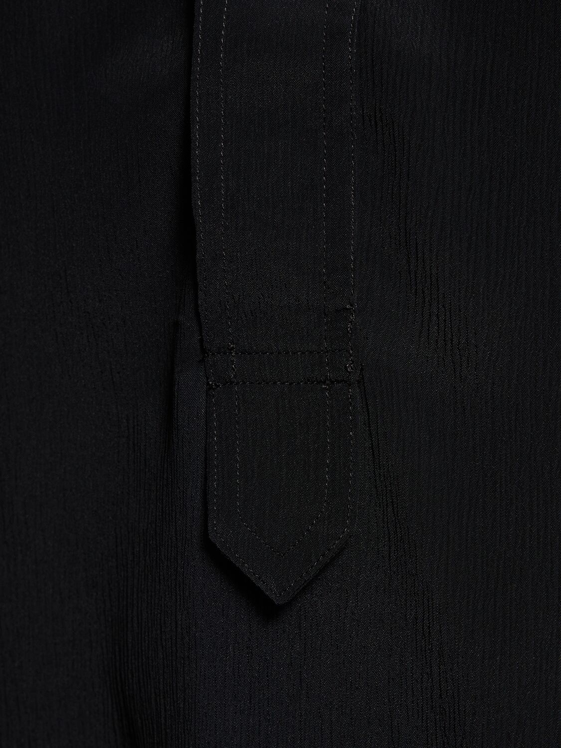 Shop Lardini Viscose & Silk Classic Shirt In Black