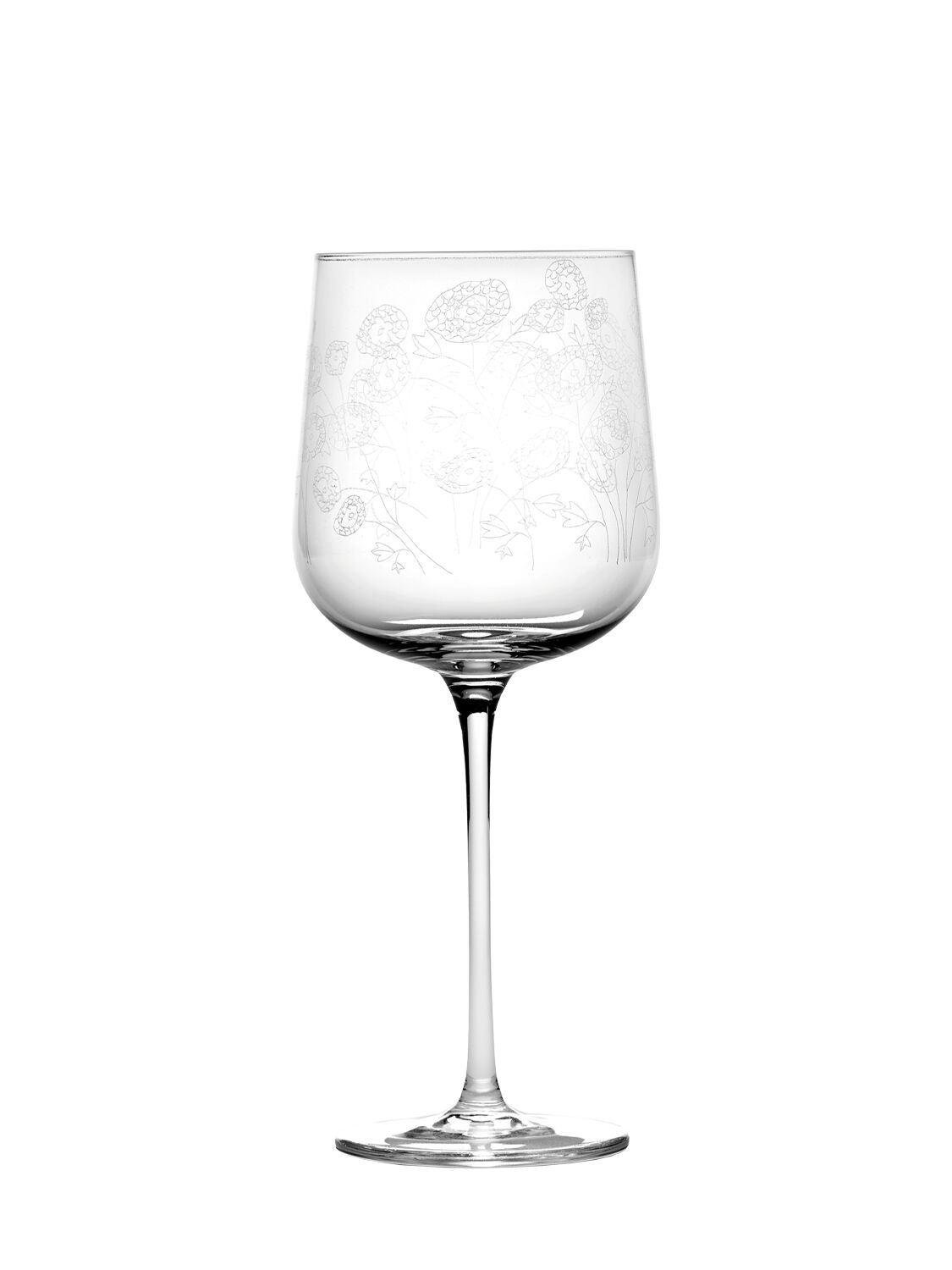 Marni By Serax Anemone Vaniglia红酒杯4个套装 In Transparent