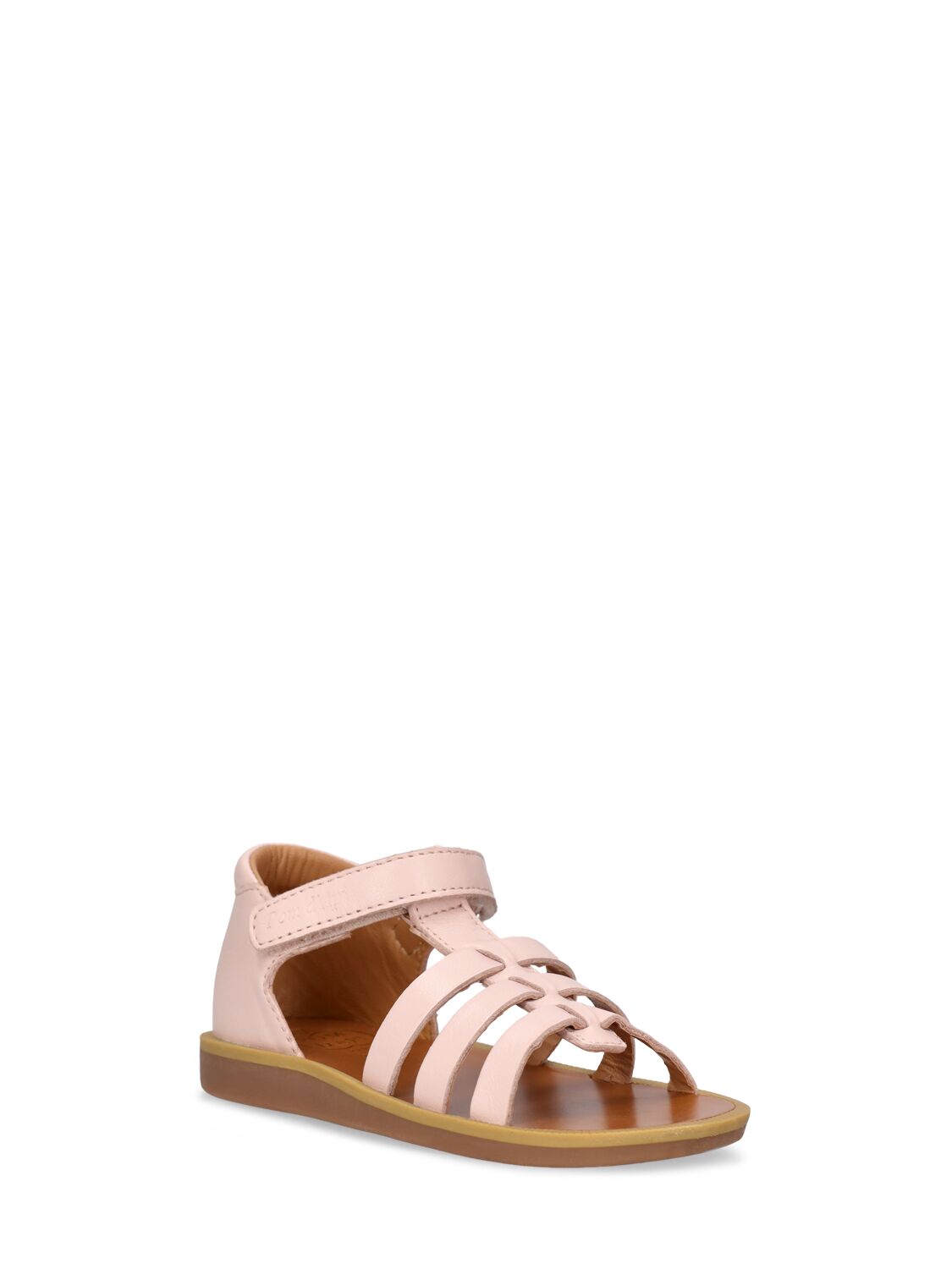 Shop Pom D'api Leather Strap Sandals In Pink