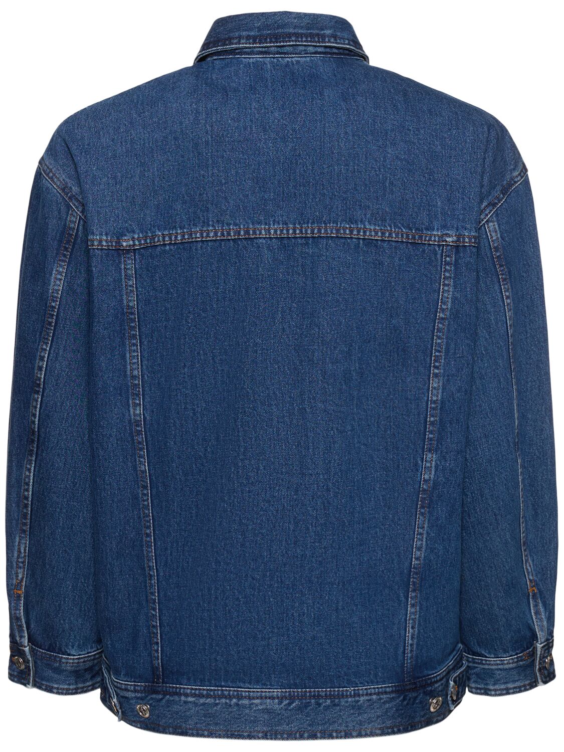 Shop Apc Cotton Denim Jacket In 블루