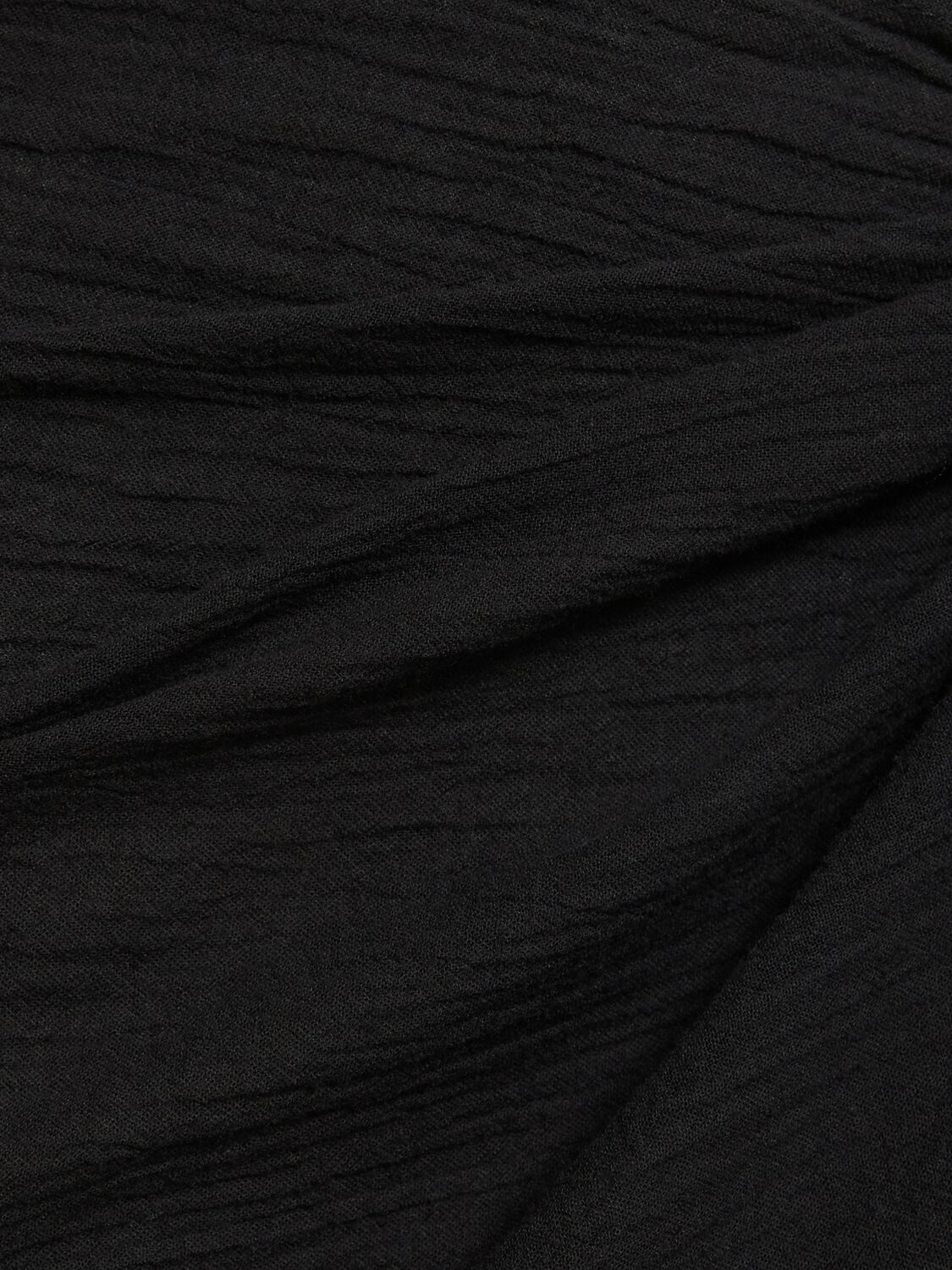 Shop Éterne Esme Cotton Mini Sarong In Black