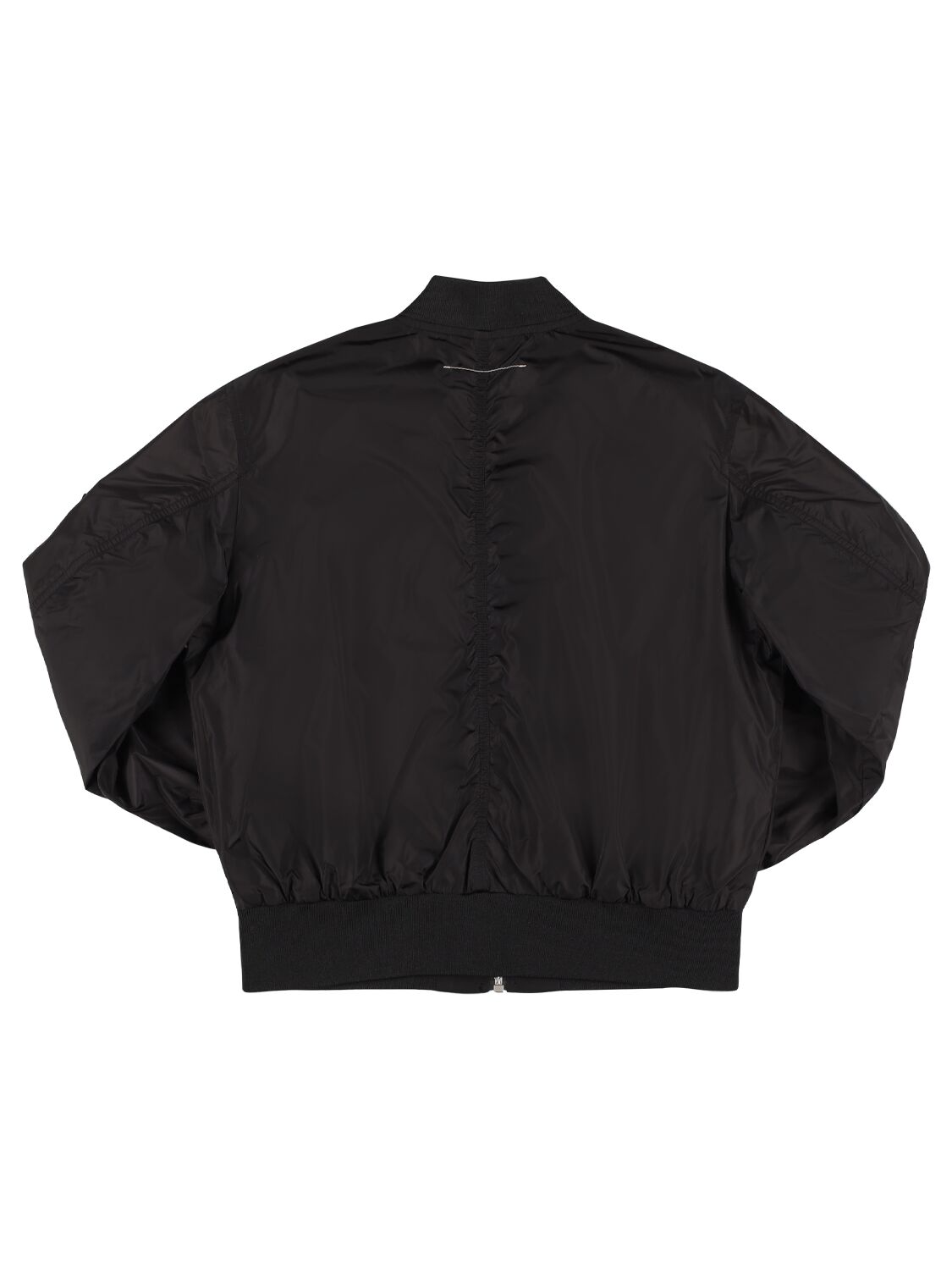 Shop Mm6 Maison Margiela Nylon Bomber Jacket In Black