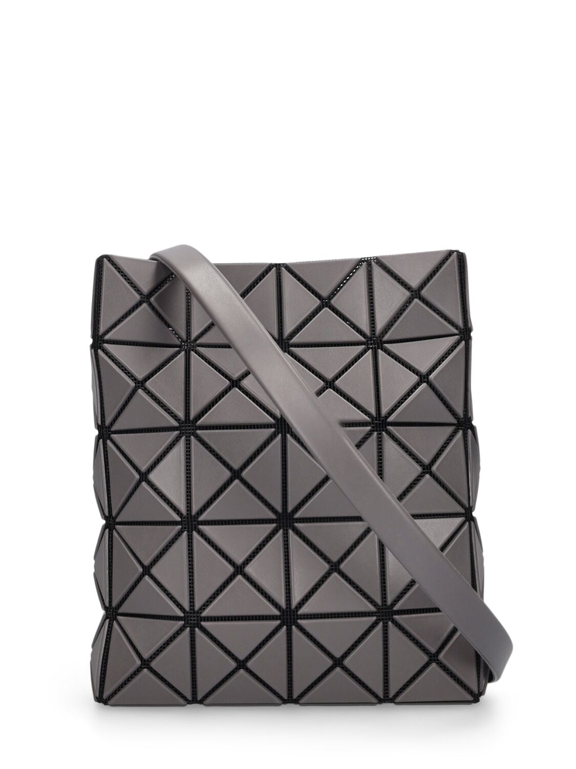 Shop Bao Bao Issey Miyake Matte Prism Shoulder Bag In Charcoal