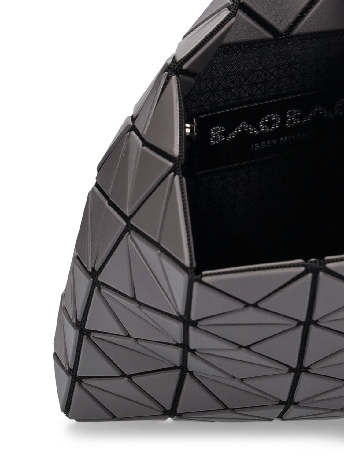 Shop Bao Bao Issey Miyake Matte Prism Shoulder Bag In Charcoal
