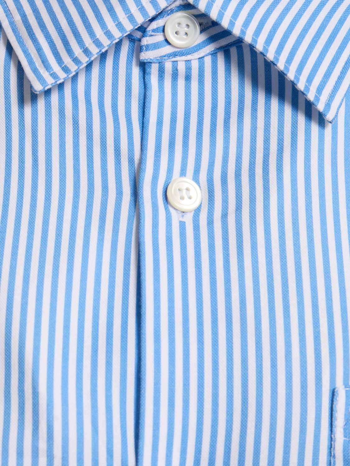 Shop Apc Sela Cotton Poplin Shirt In Blue
