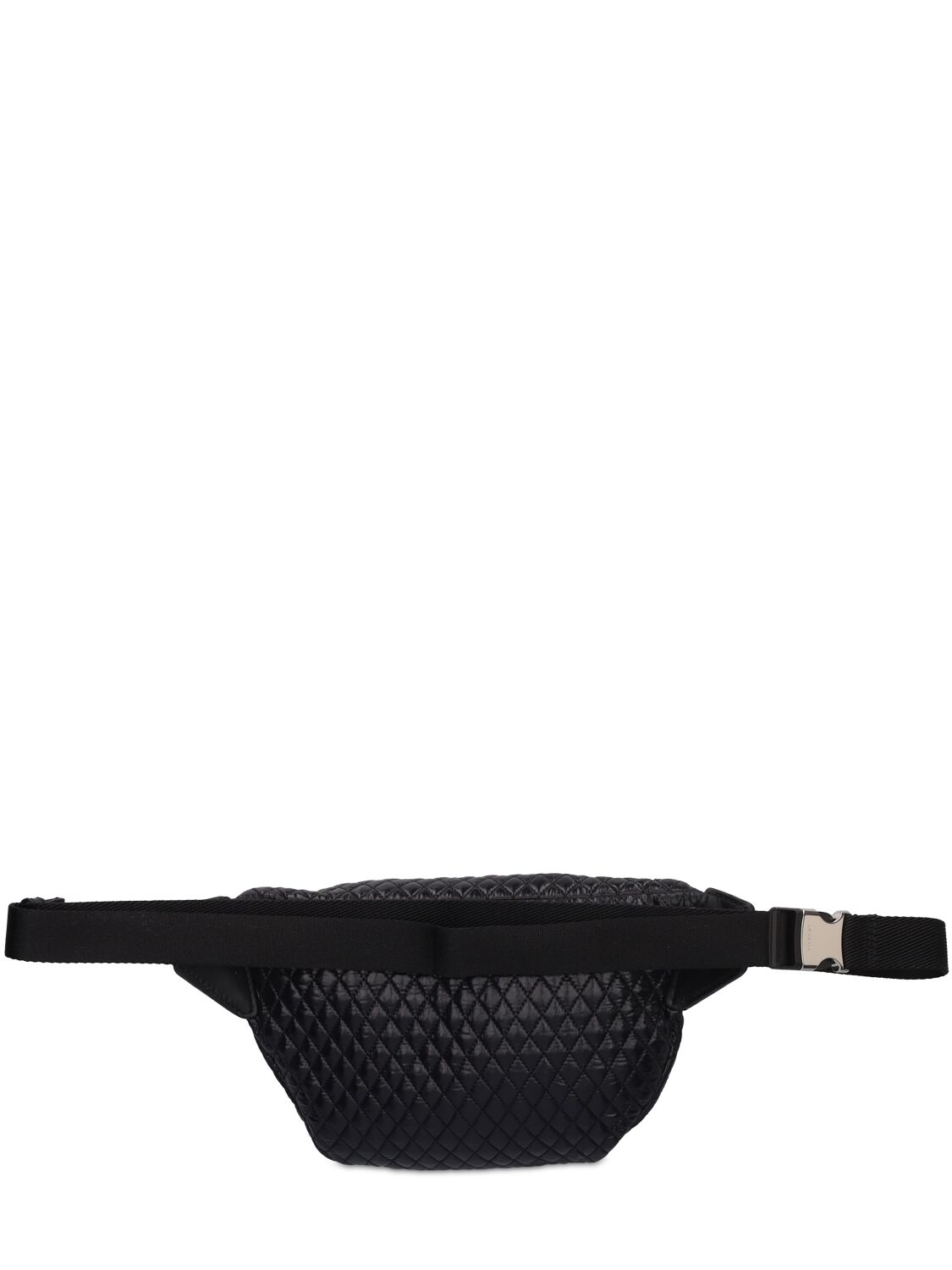 Shop Moncler Felicie Nylon Laqué Belt Bag In Black