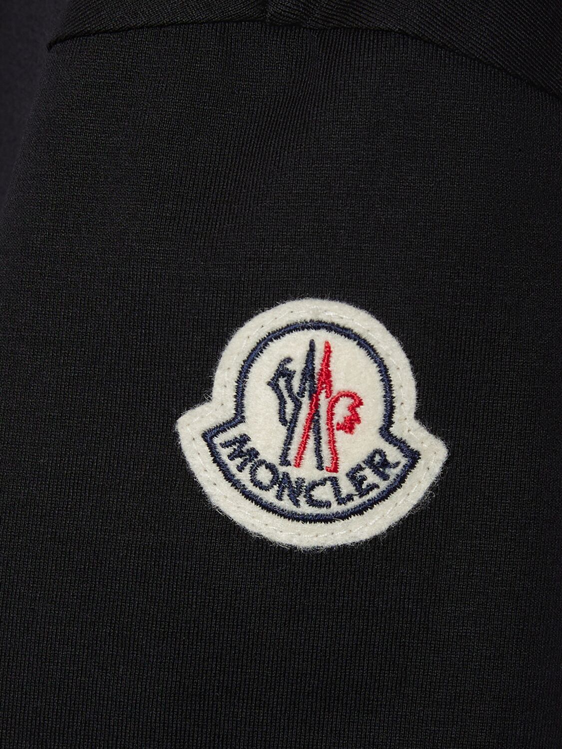 Shop Moncler Cotton Polo Shirt In Navy