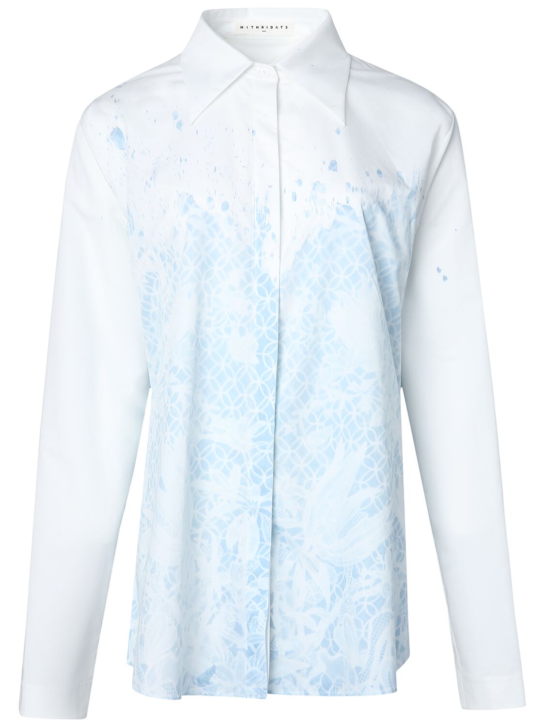 Mithridate Printed Shirt In White,blue