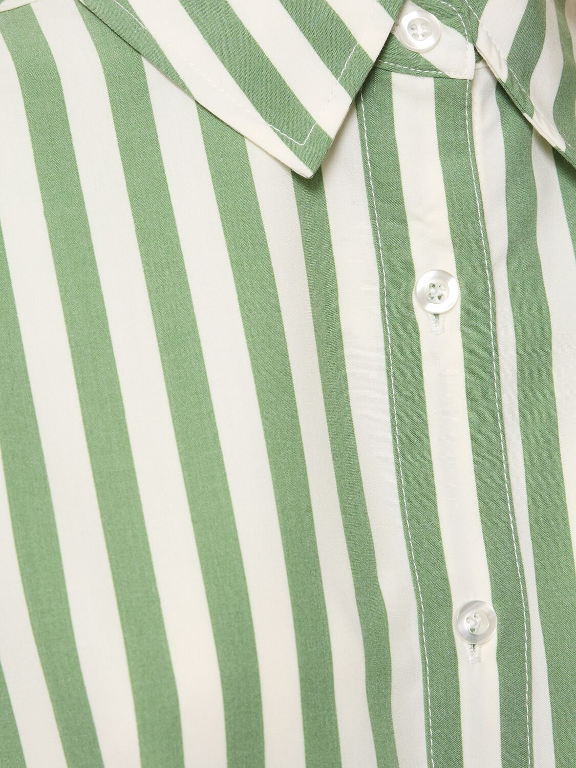Shop Weworewhat Dani Striped Shirt In White,green