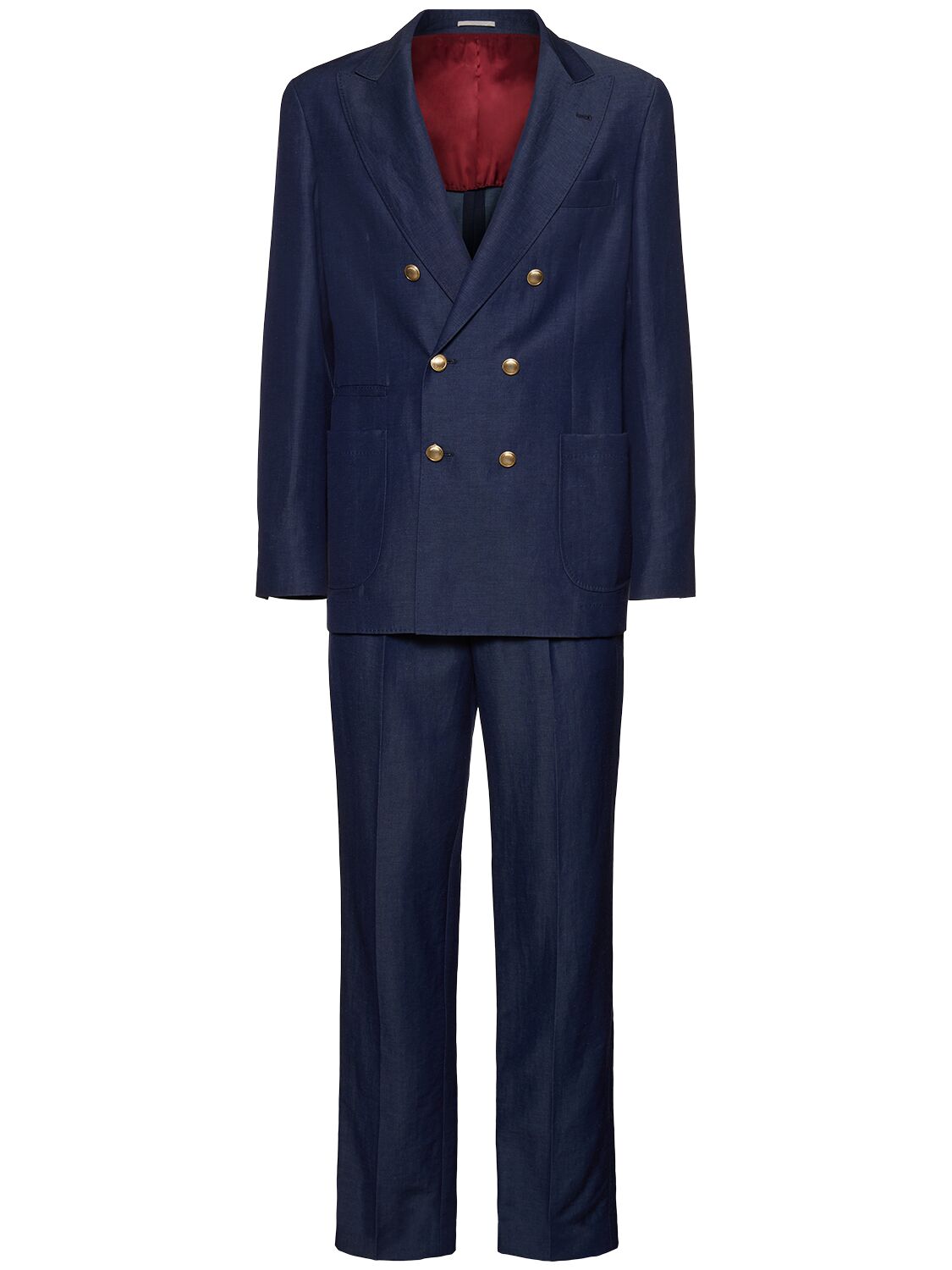 Suit BRUNELLO CUCINELLI Men color Gnawed Blue