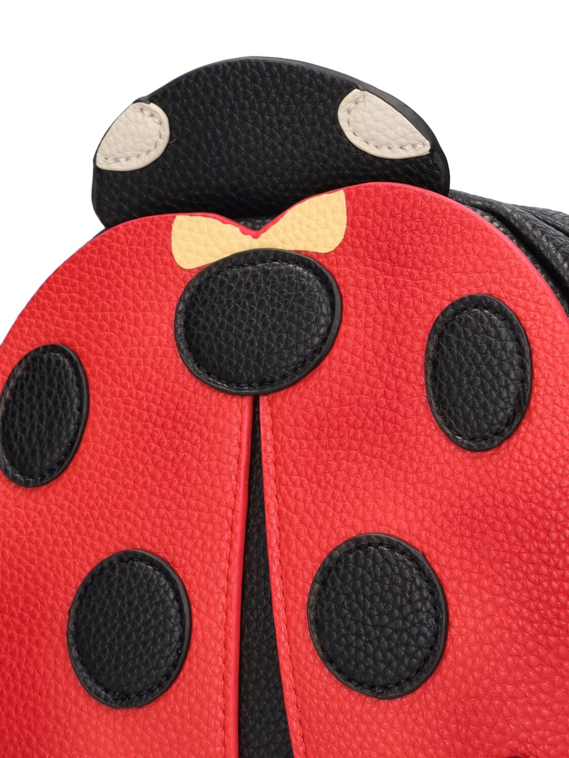 Shop Molo Ladybird Faux Leather Shoulder Bag In Red,black