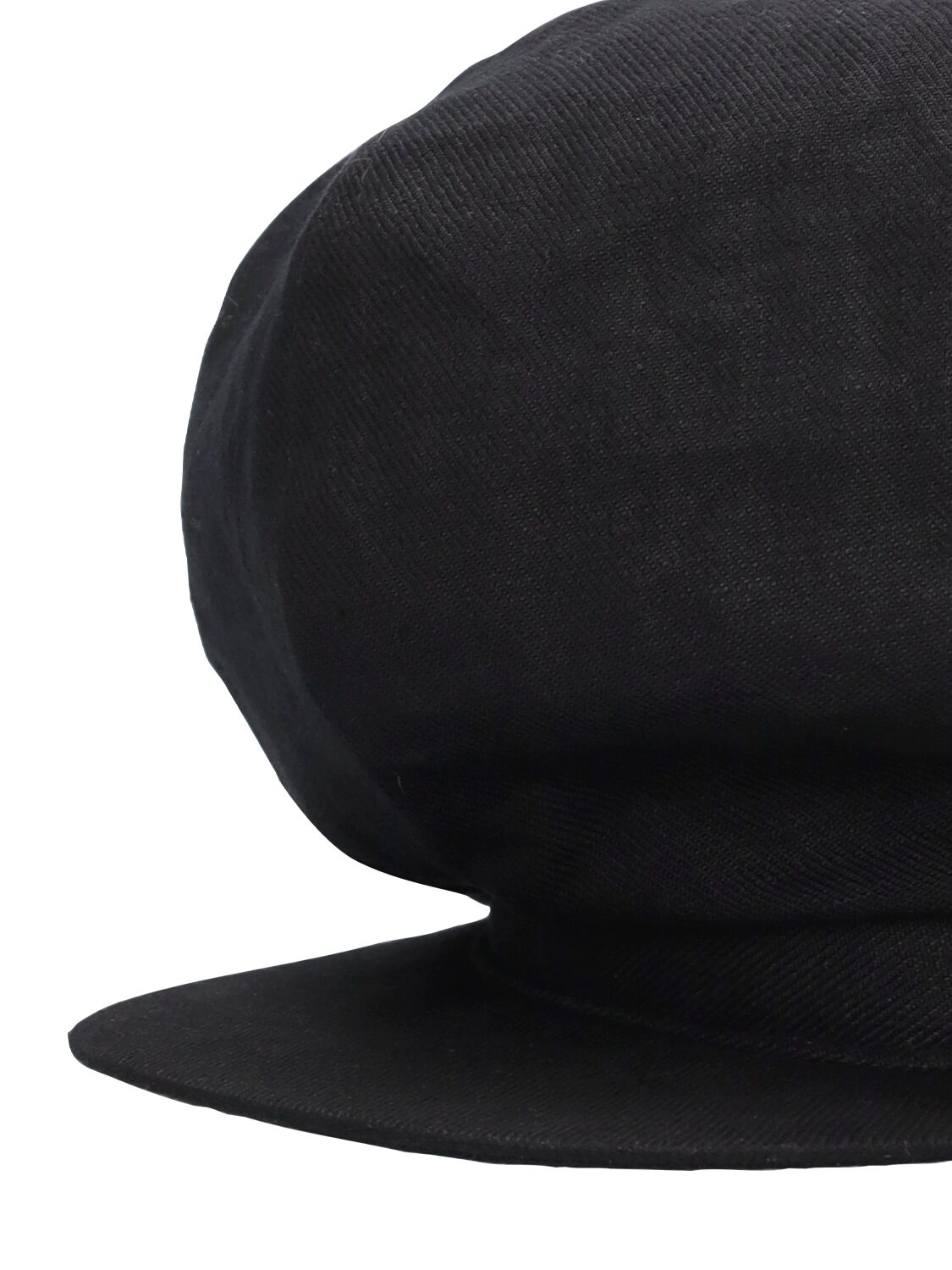 Shop Yohji Yamamoto Casqutte Flax Twill Hat In Black