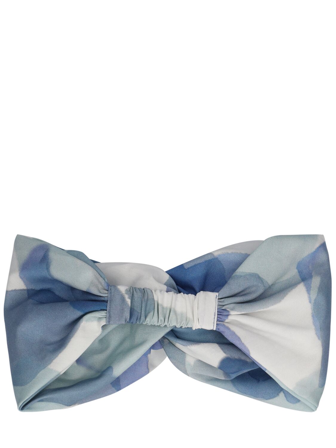 Shop Il Gufo Cotton Poplin Headband In Light Green