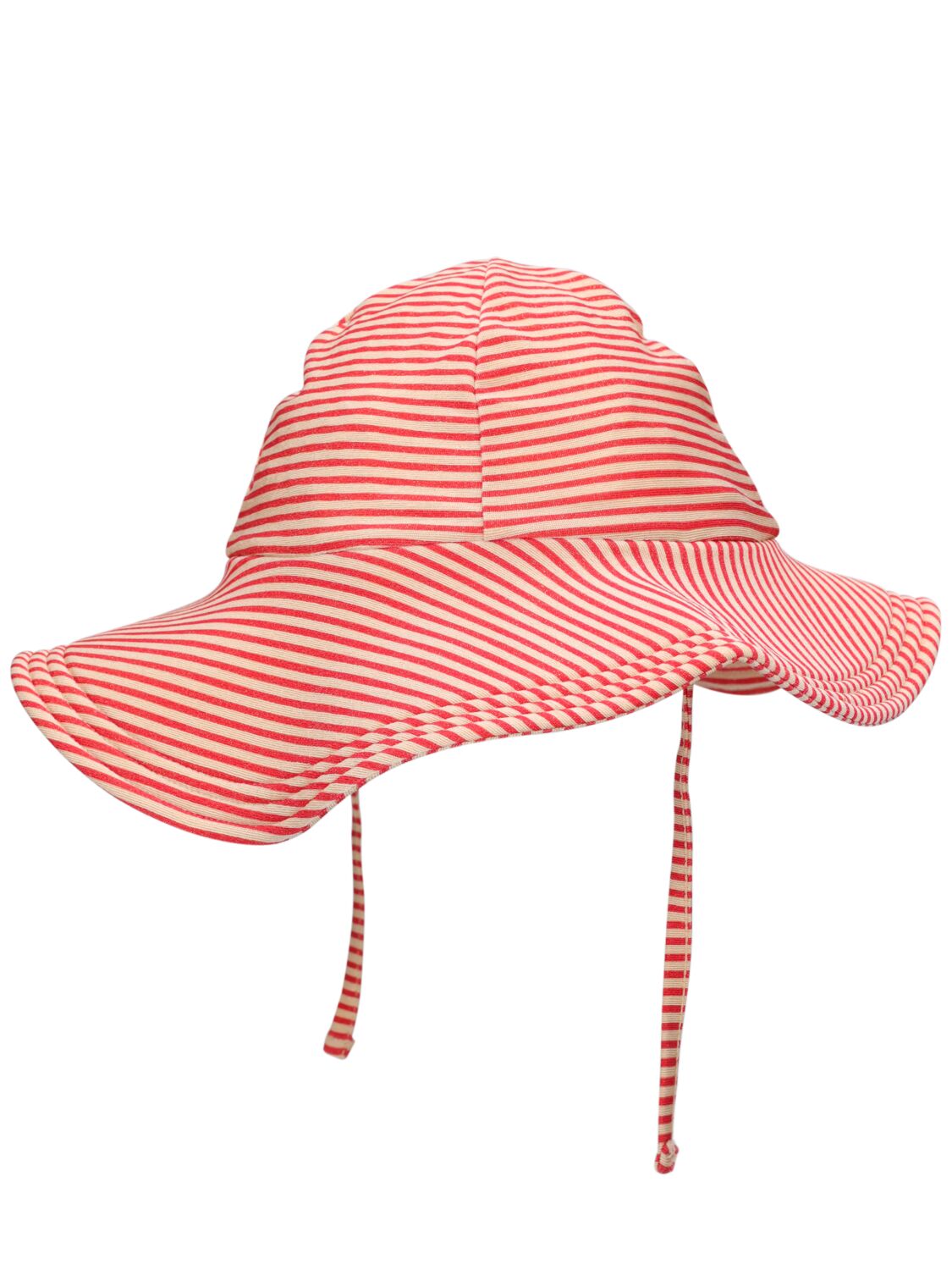 Shop Konges Sløjd Recycled Lycra Swim Hat W/ Stripes In Multicolor