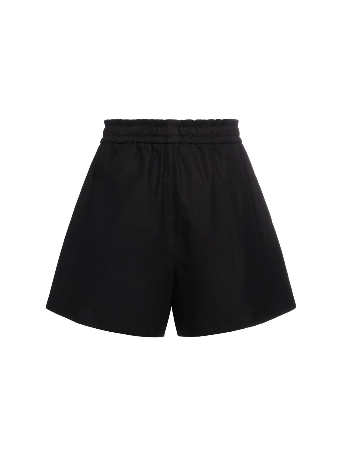 Shop Moncler Cotton Shorts In Black