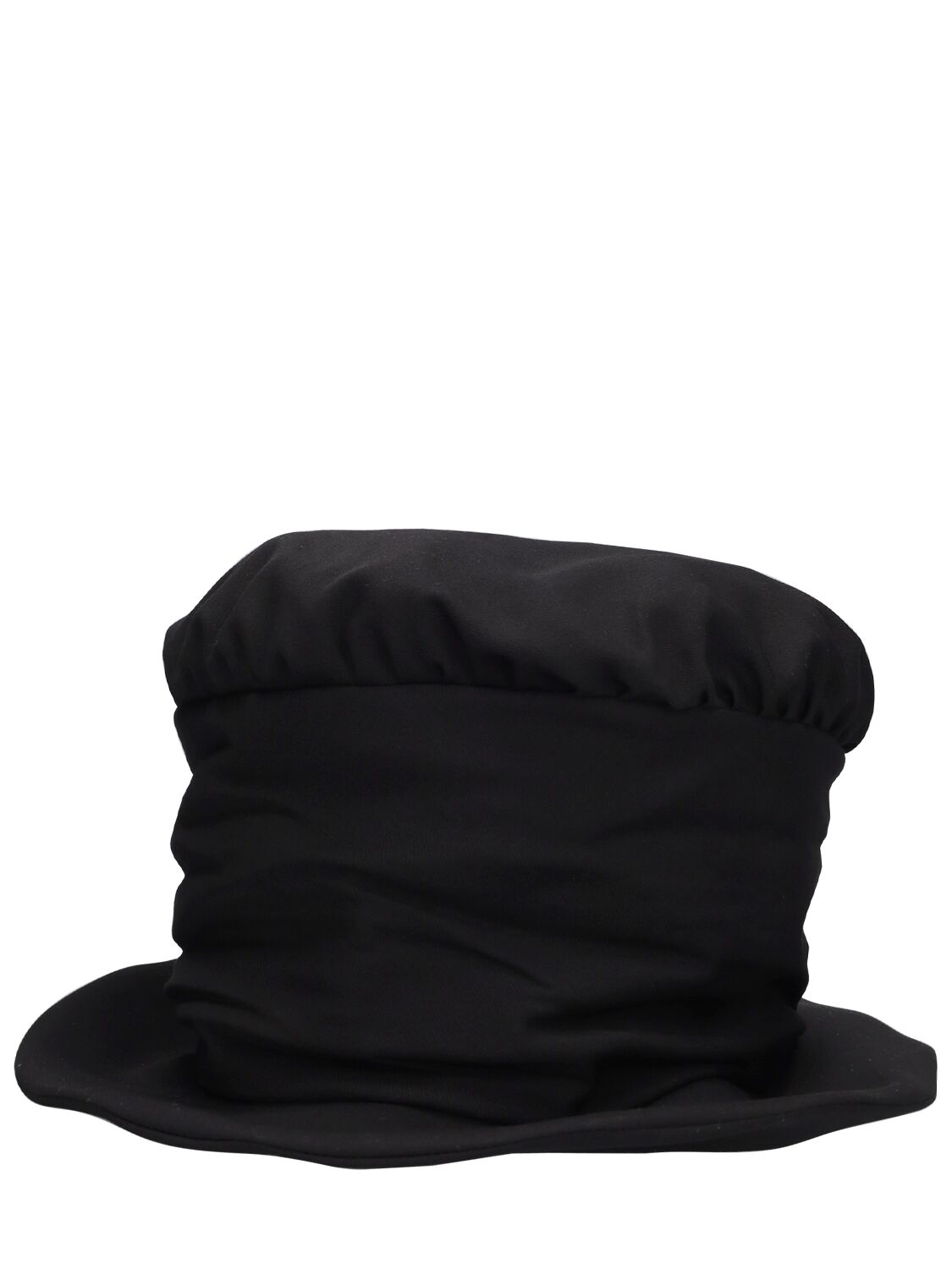 Shop Yohji Yamamoto High Crown Gabardine Wool Hat In Black