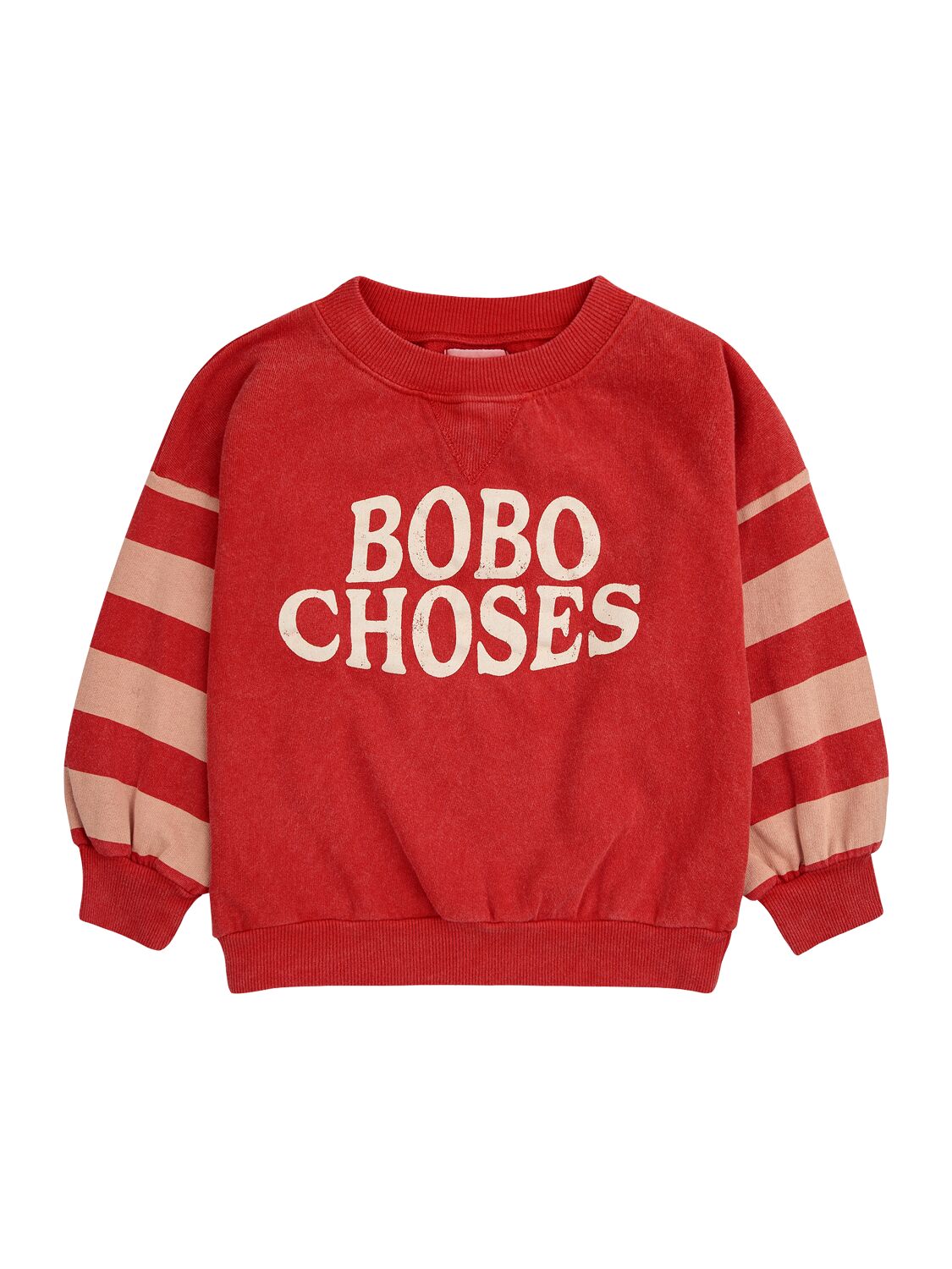 Shop Bobo Choses Organic Cotton Crewneck Sweatshirt In Red
