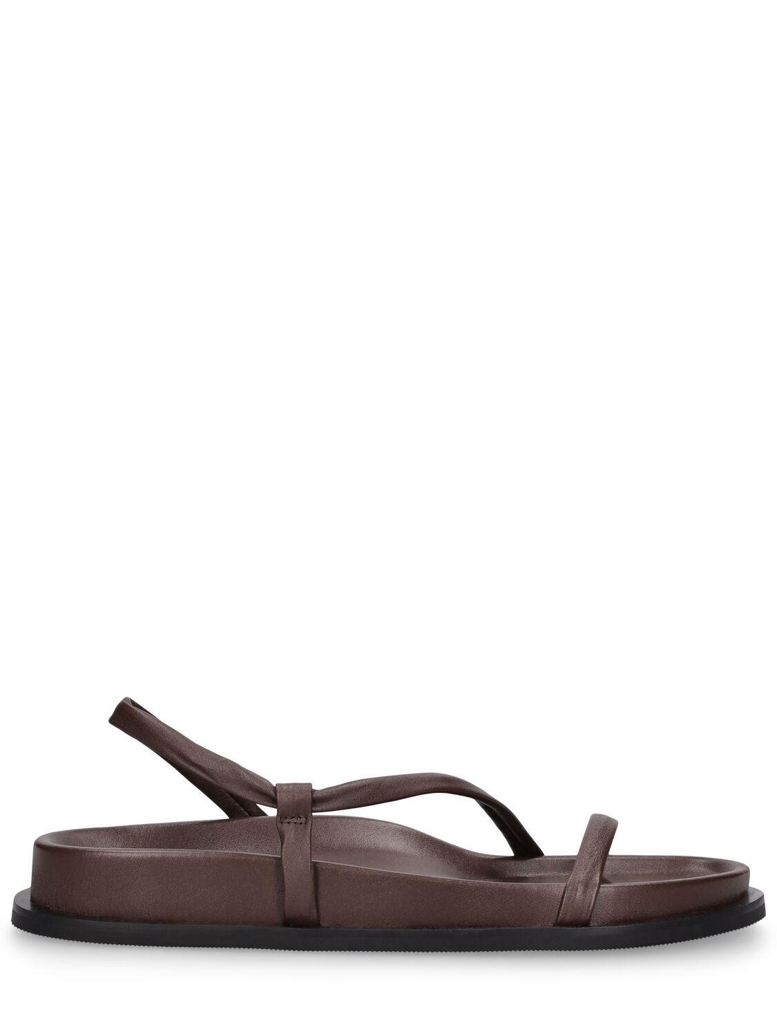 St.agni 25mm Twist Leather Sandals In Brown