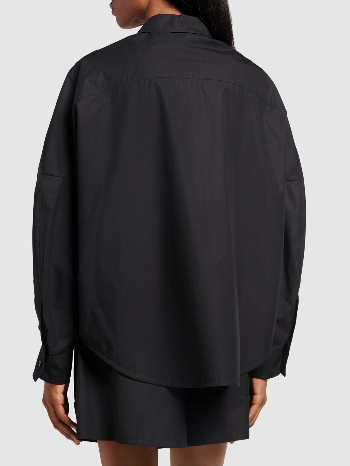 Shop Moncler Cotton Shirt In Black