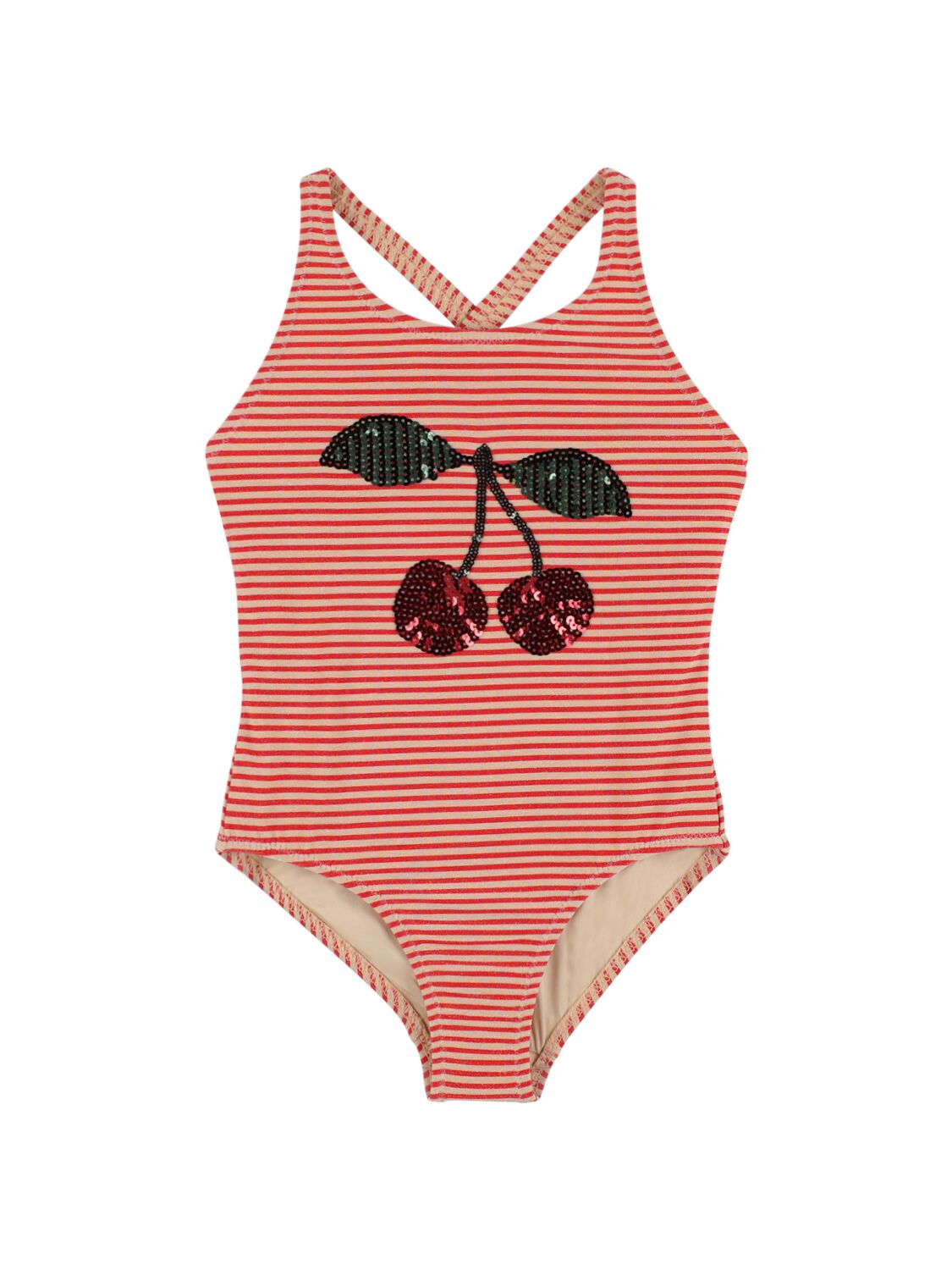 Konges Sløjd Kids' Recycled Nylon One Piece Swimsuit In 多色