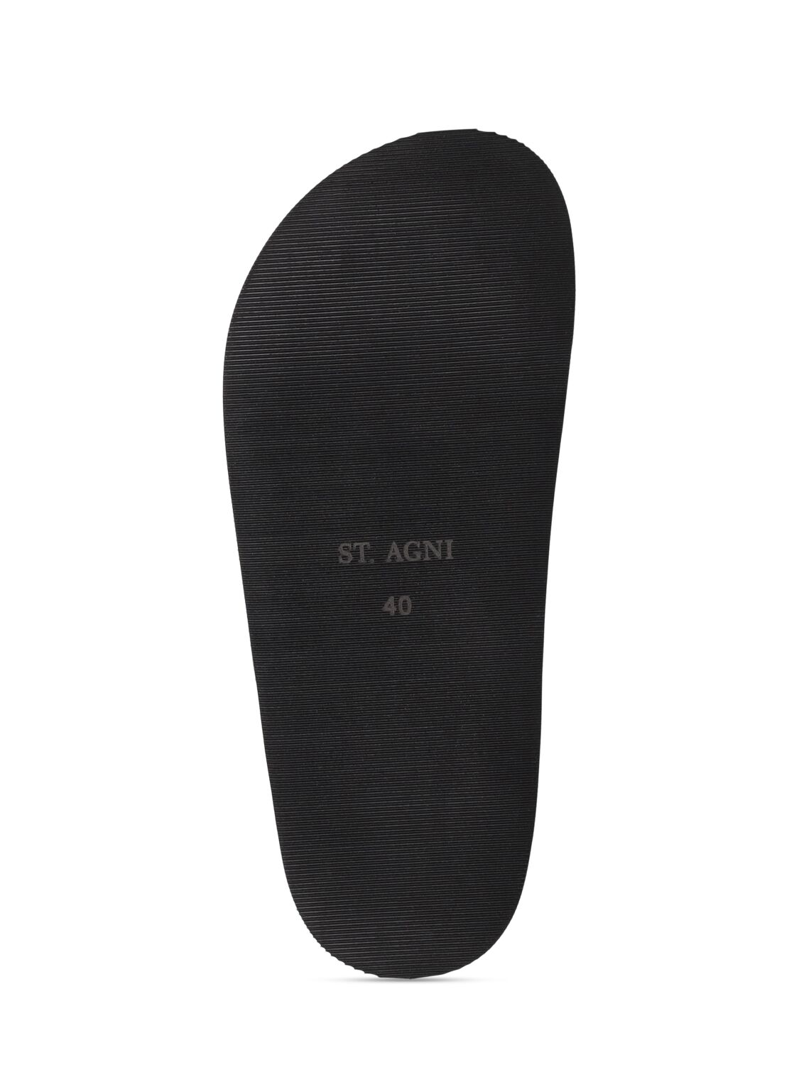 Shop St.agni 25mm Twist Leather Sandals In White