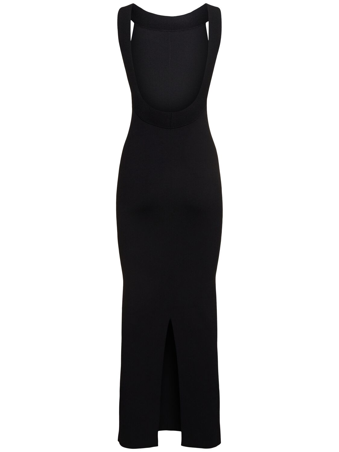 Shop Khaite Media Viscose Blend Long Dress In Black