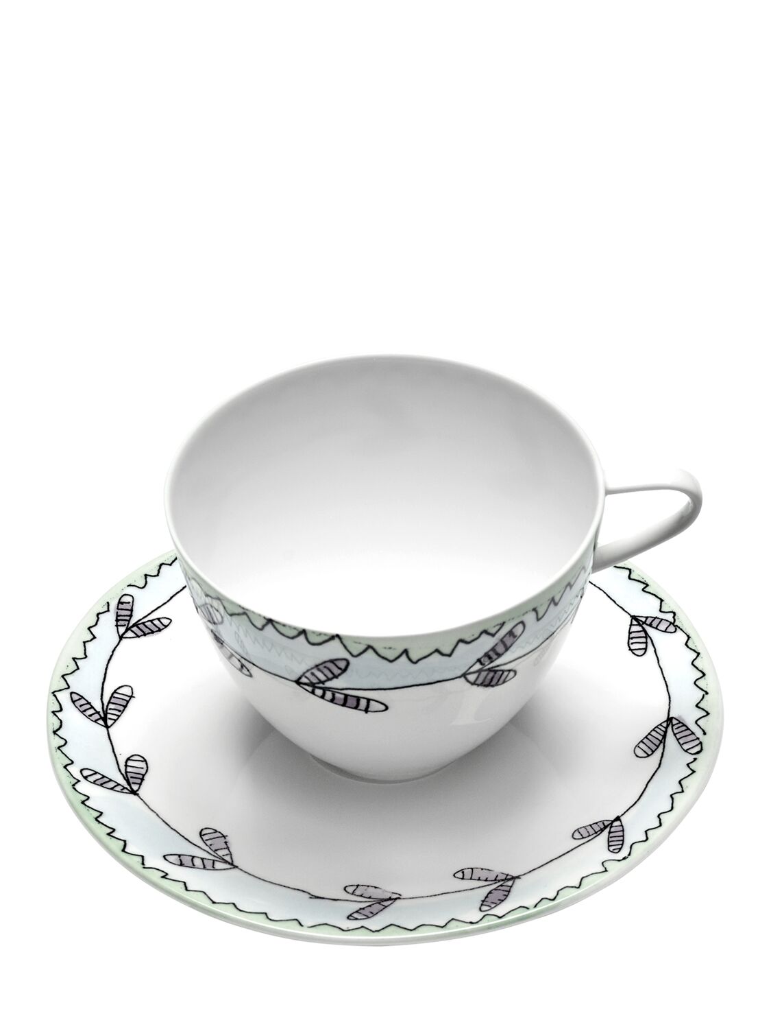 Marni By Serax Blossom Set Of 2 Cups & Saucers In White