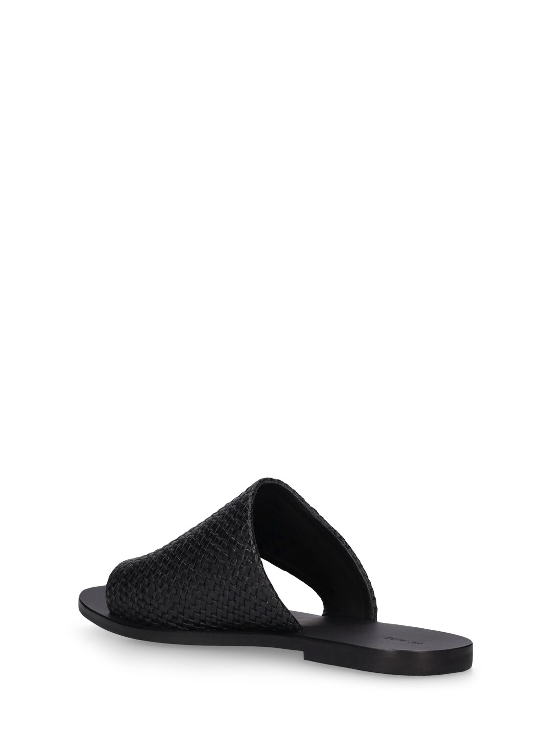 Shop St.agni 25mm Woven Abstract Leather Sandals In Black