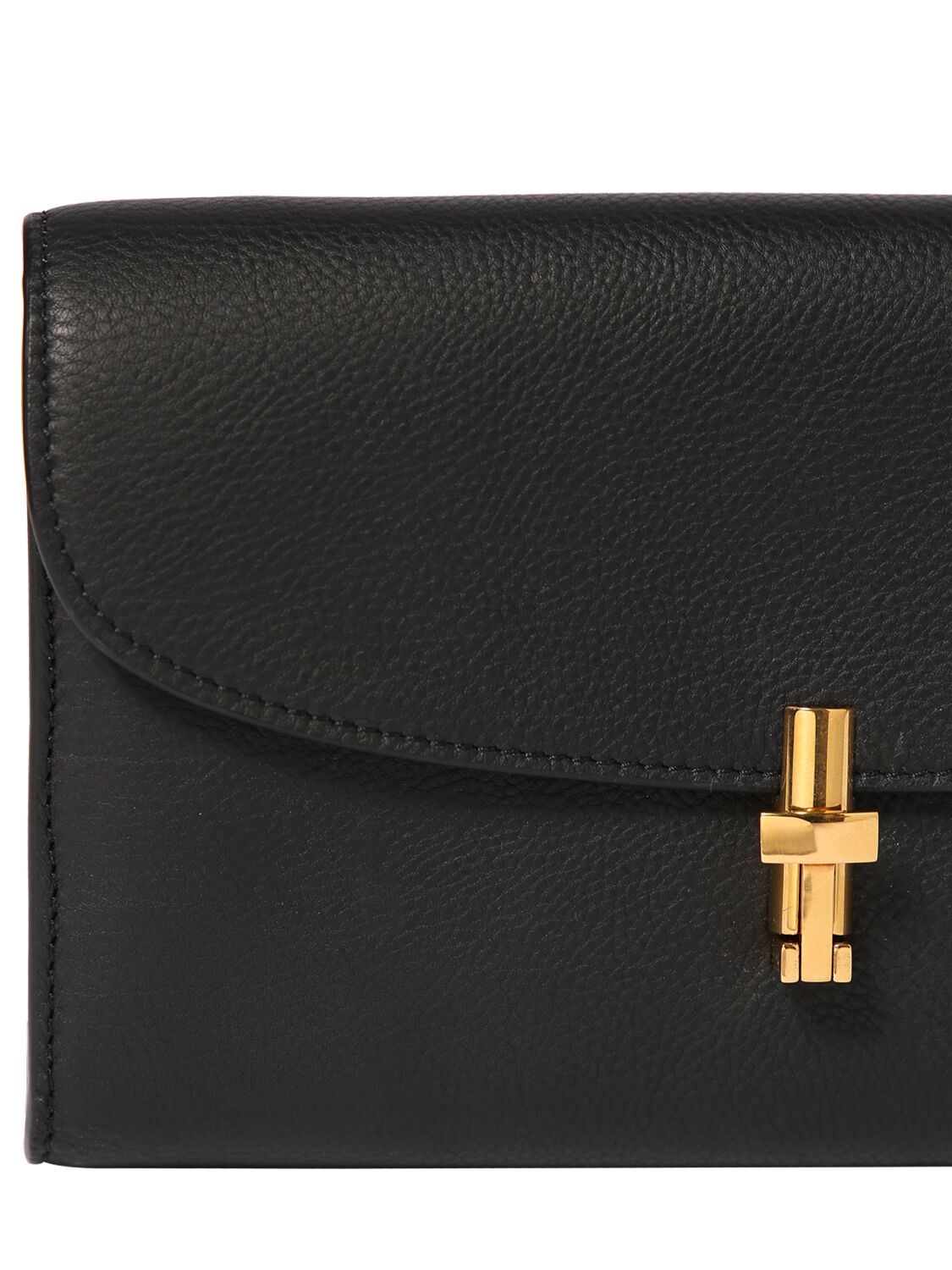 Shop The Row Sofia Continental Leather Wallet In Black Ang