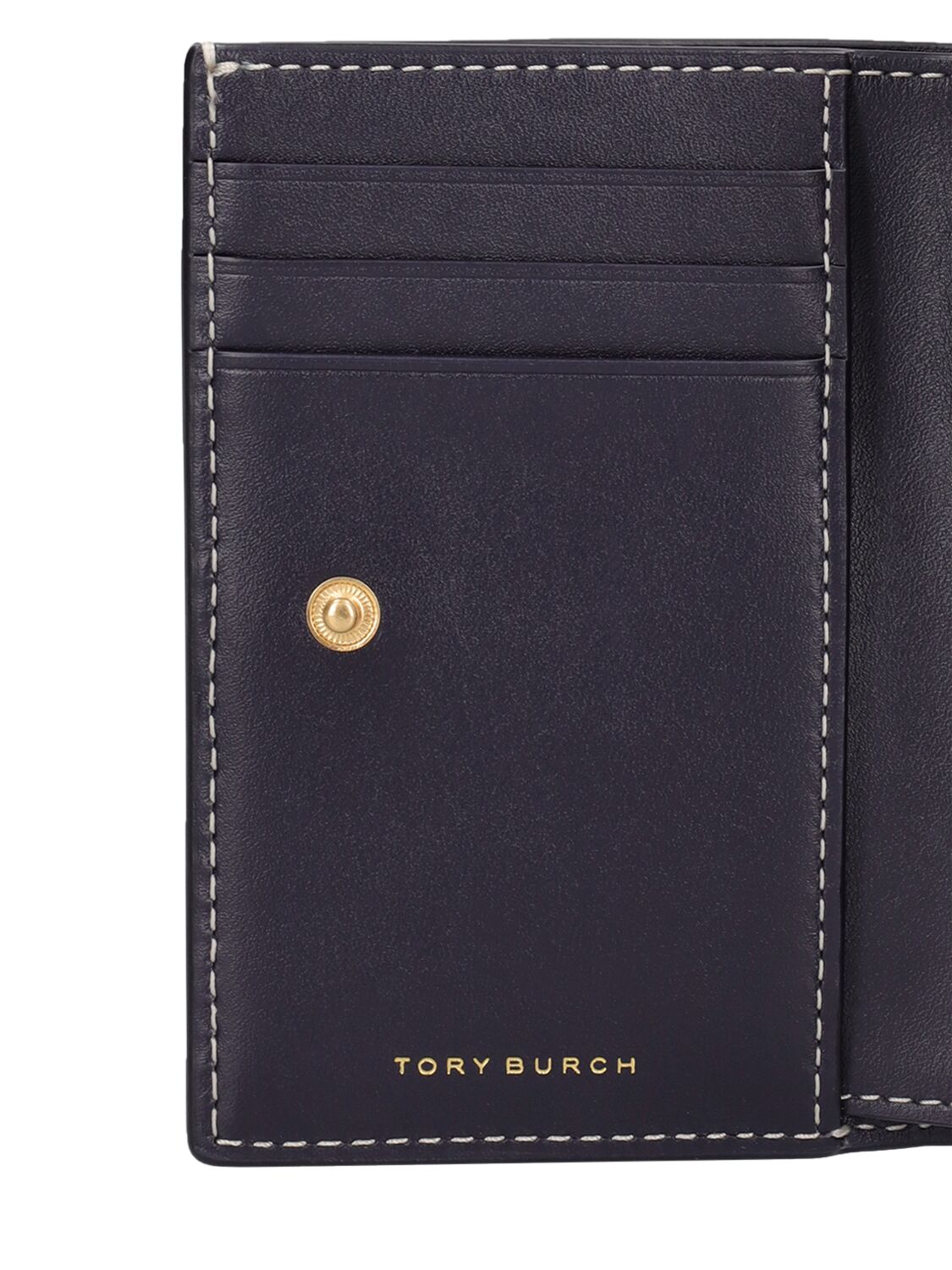 Shop Tory Burch T Monogram Bi-fold Wallet In Navy