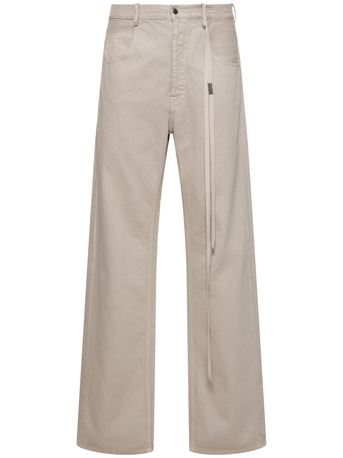 Shop Ann Demeulemeester Ronald 5 Pocket Cotton Pants In Clay