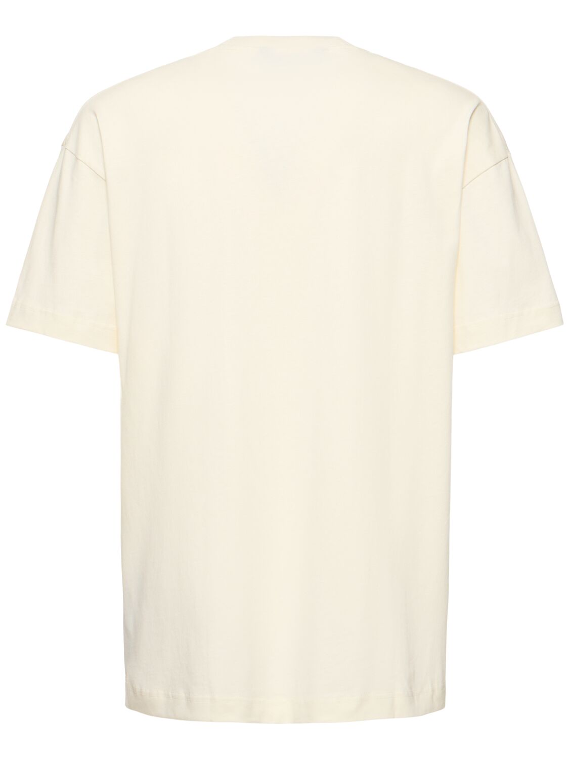 Shop Palm Angels Palm Oasis Cotton T-shirt In Off-white