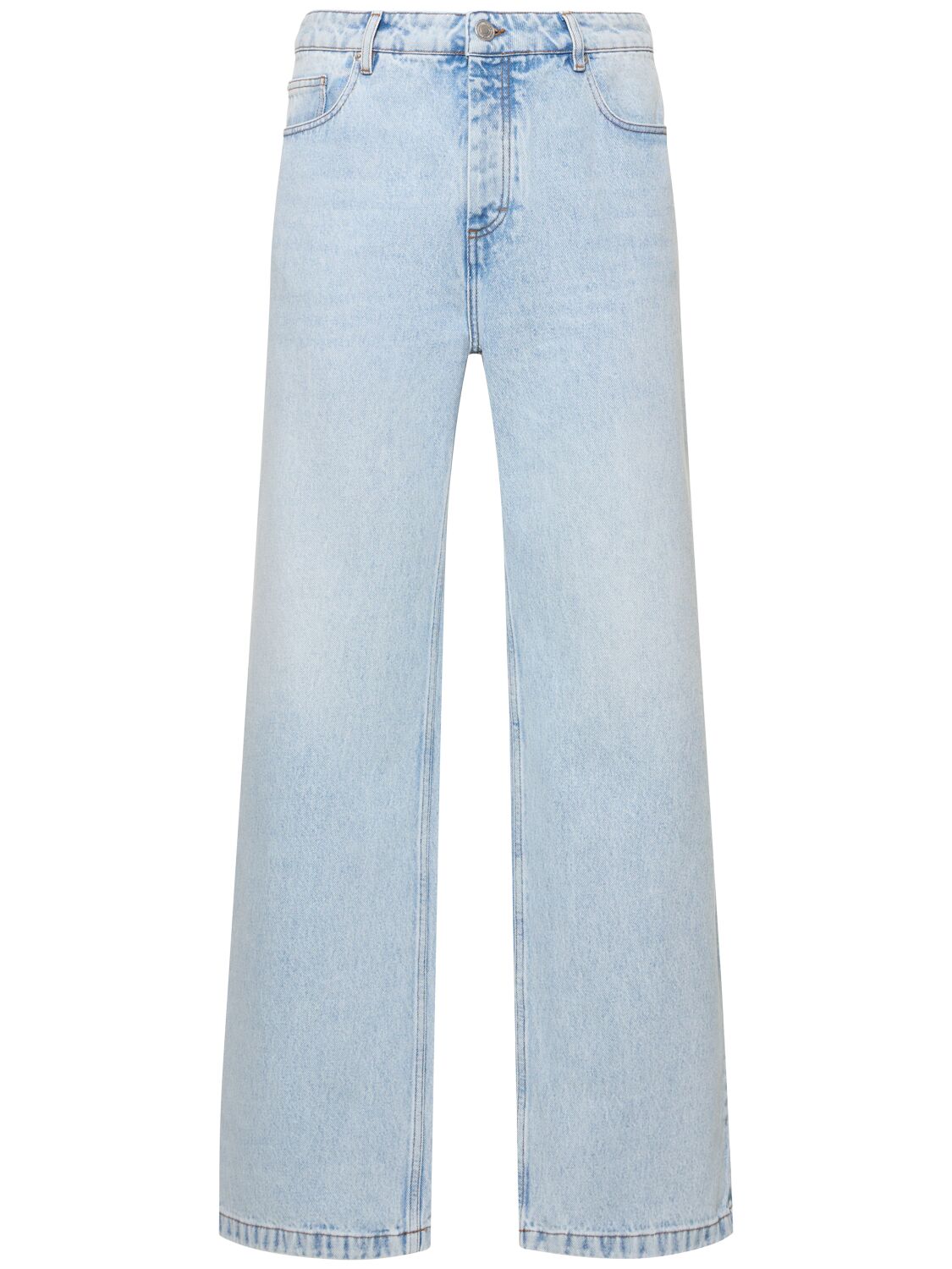 Straight Cotton Denim Jeans
