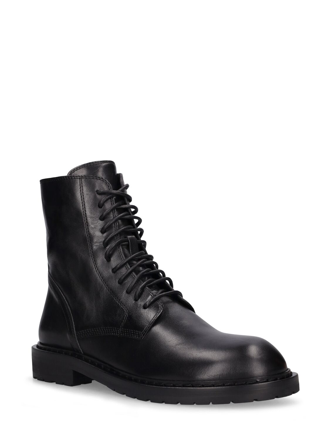 Shop Ann Demeulemeester Danny Leather Ankle Boots In Black