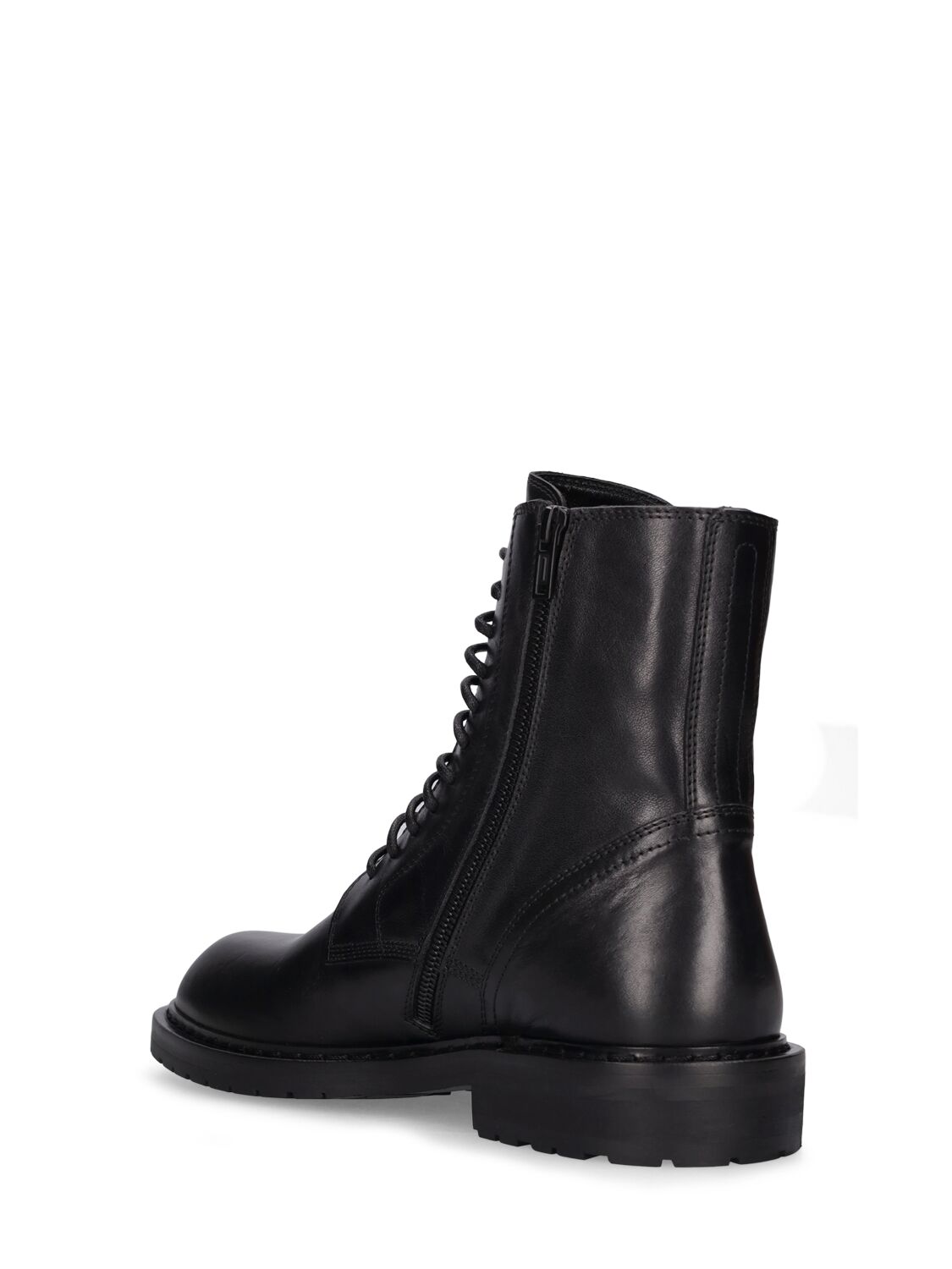 Shop Ann Demeulemeester Danny Leather Ankle Boots In Black