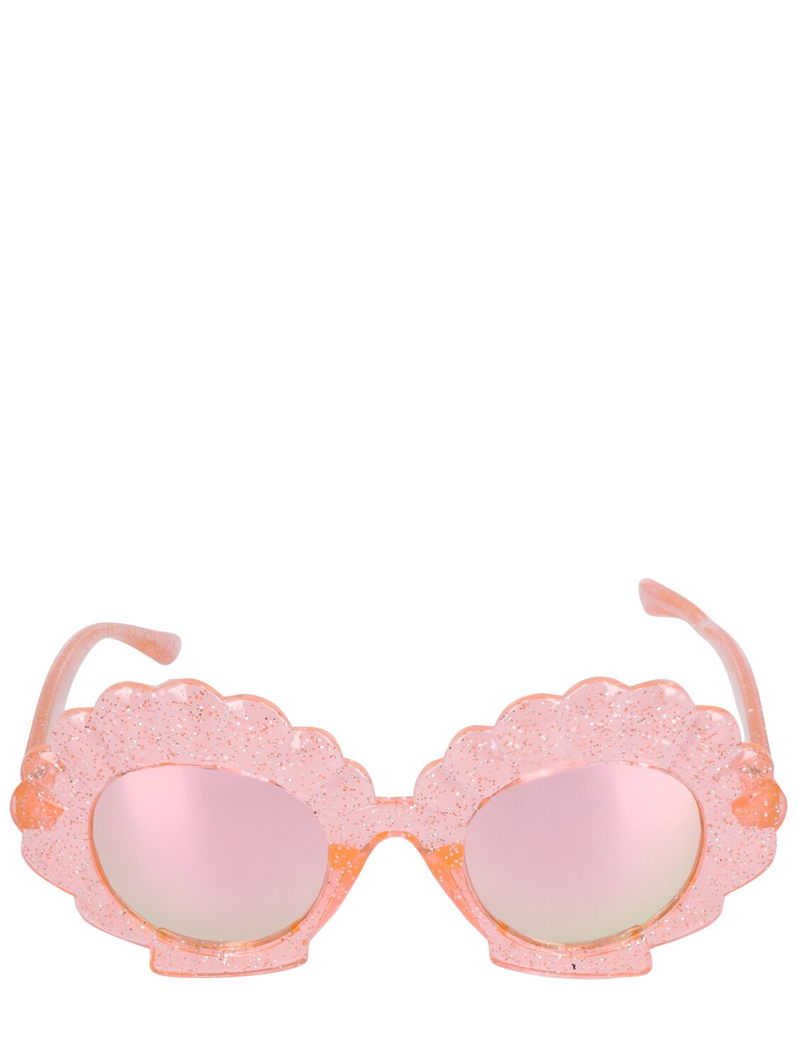 Billieblush Kids' Seashell Glittered Sunglasses In Pink