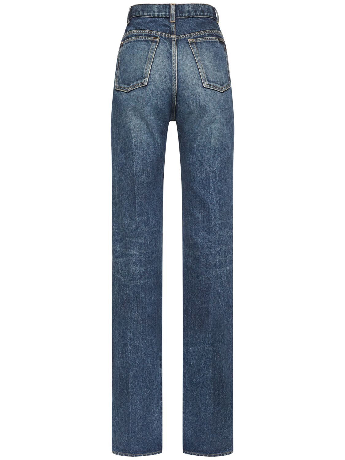 Shop Saint Laurent Neo Clyde Denim Jeans In August Blue