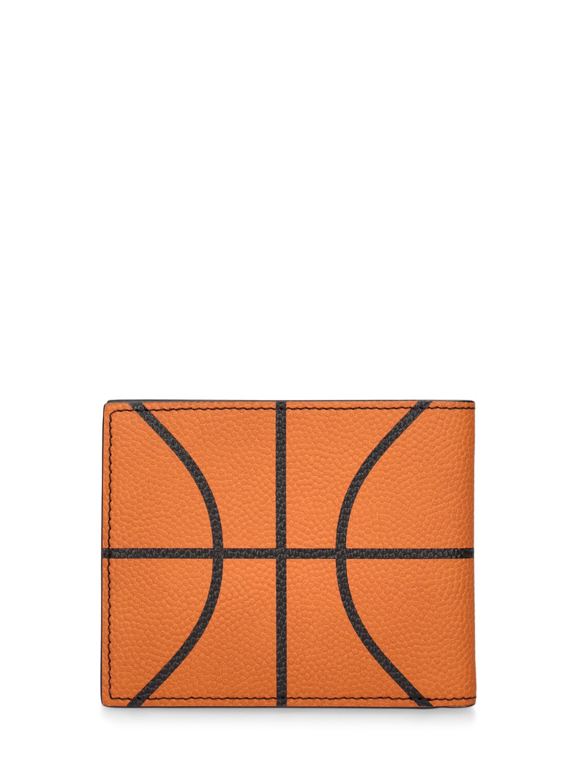 Shop Off-white Basketball Classic Leather Bifold Wallet In Orange