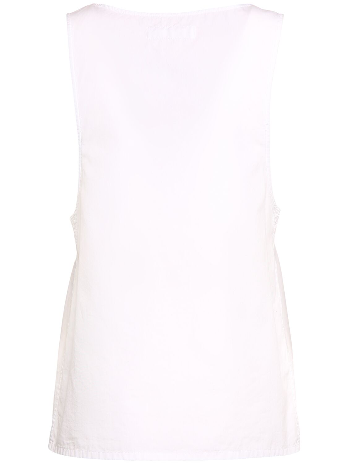 Shop Saint Laurent Cotton Poplin Top In White