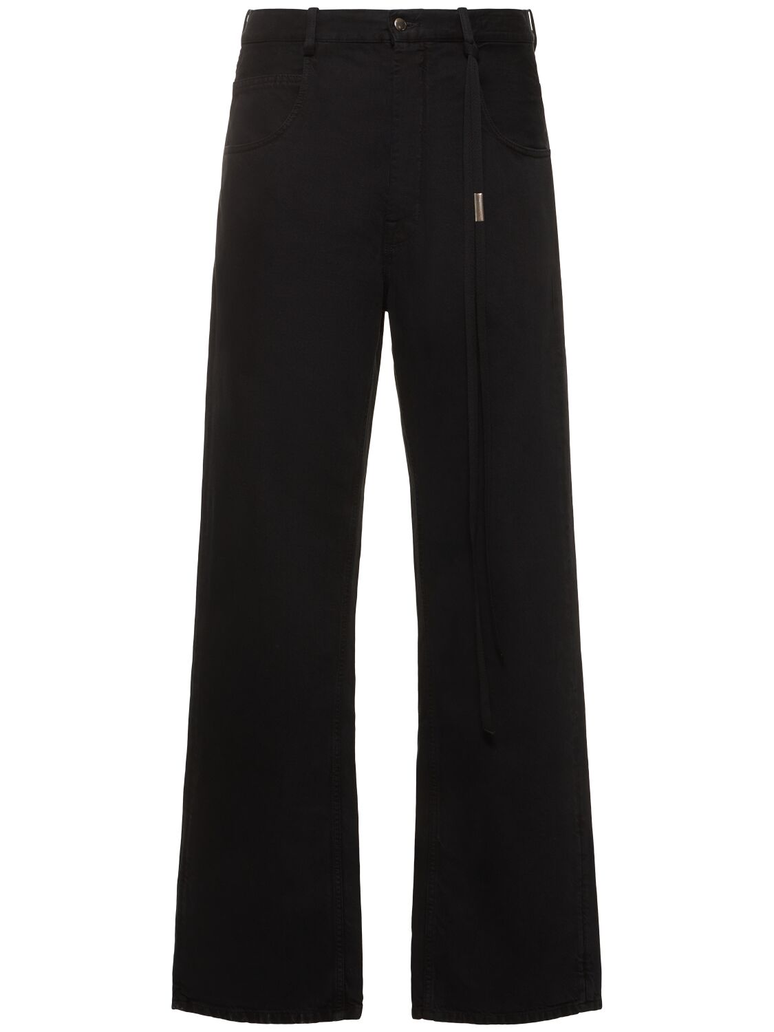 Ann Demeulemeester Ronald 5 Pocket Cotton Trousers In Black