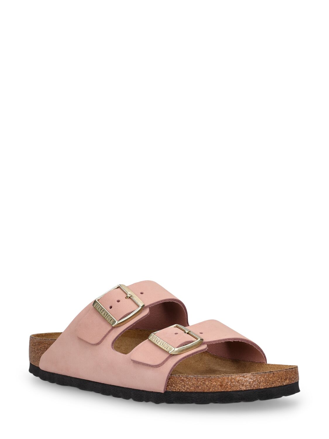 Shop Birkenstock Arizona Nubuck Sandals In Pink