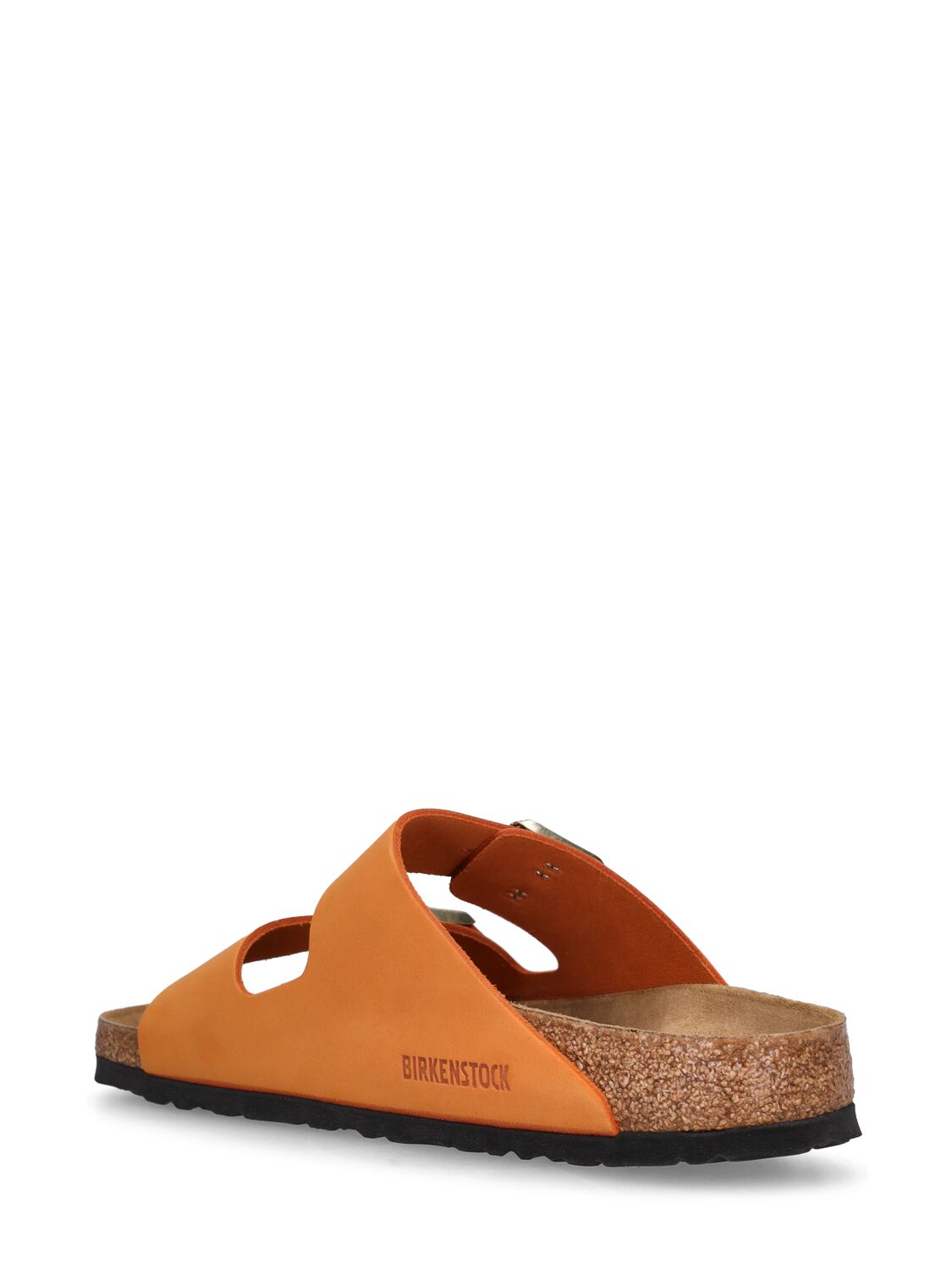 Shop Birkenstock Arizona Nubuck Sandals In Orange